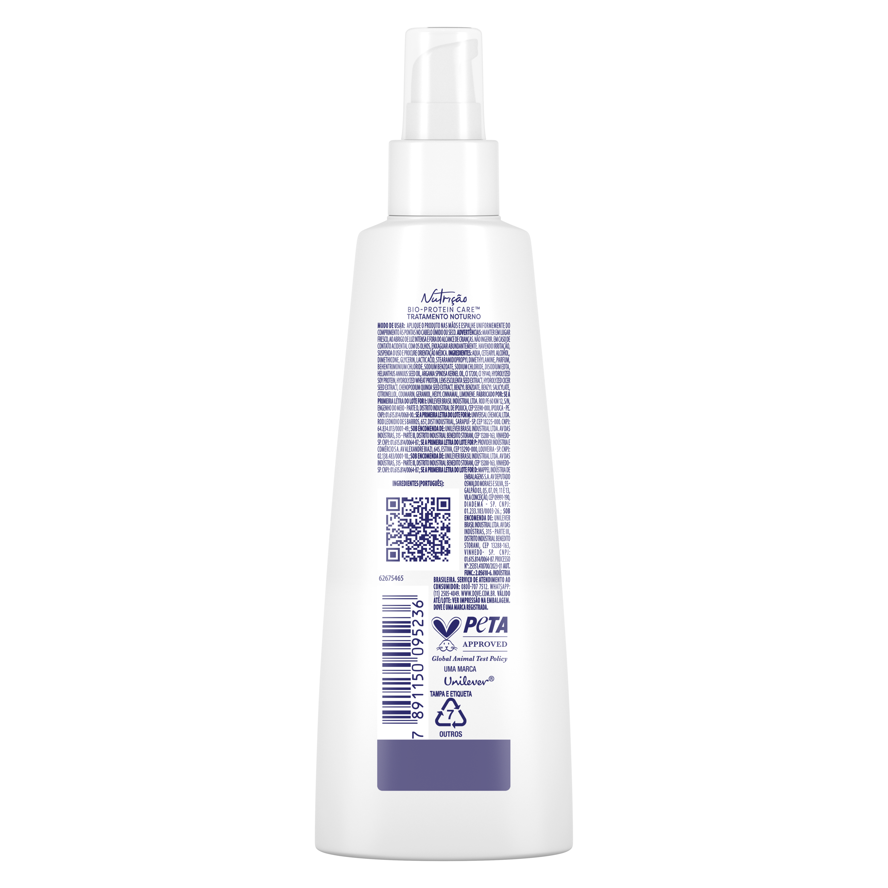 Tratamento Noturno Dove Nutrição com 4% Fusão de Óleos Complex 175ml