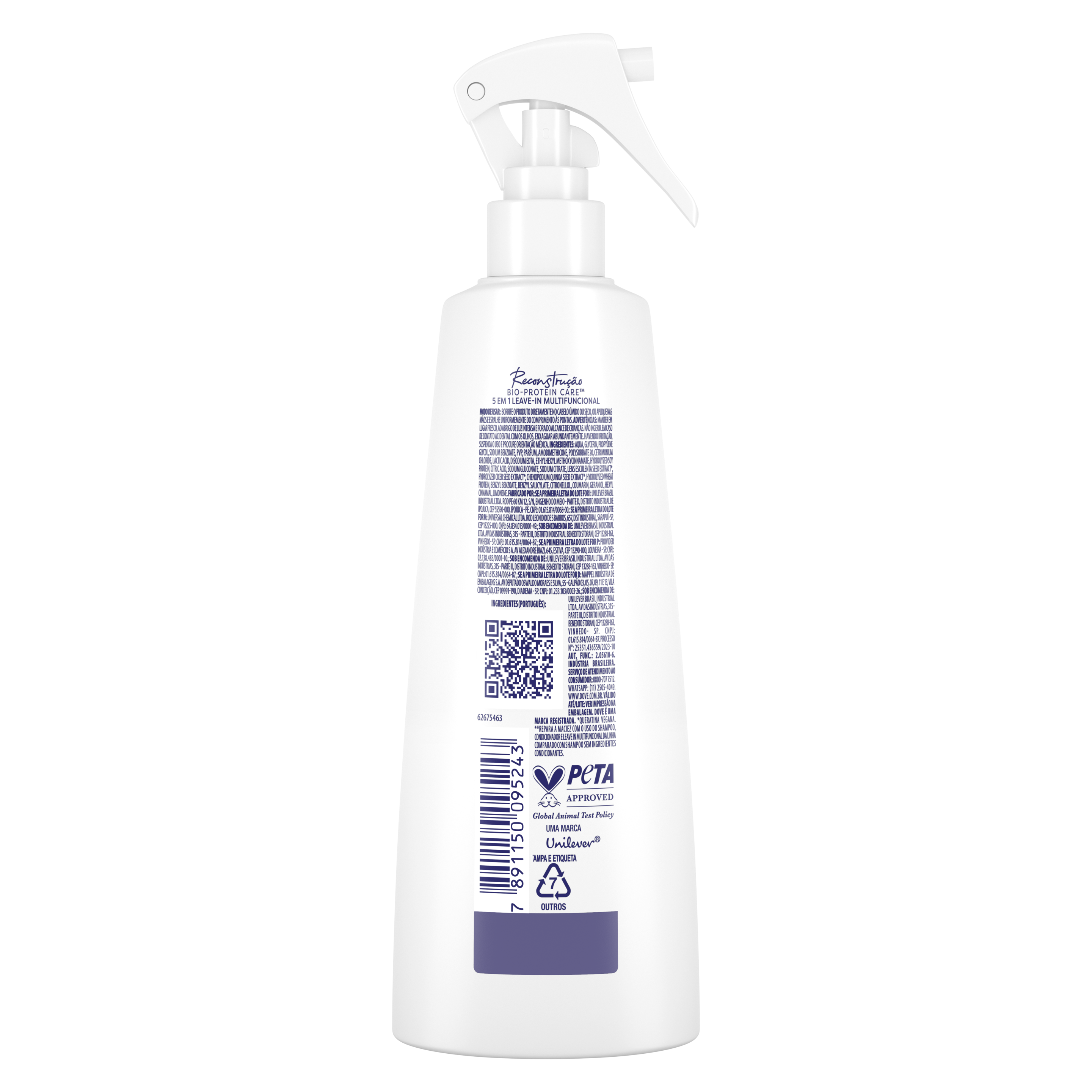 Leave-in Multifuncional Dove 5 em 1 Reconstrução 175 ml