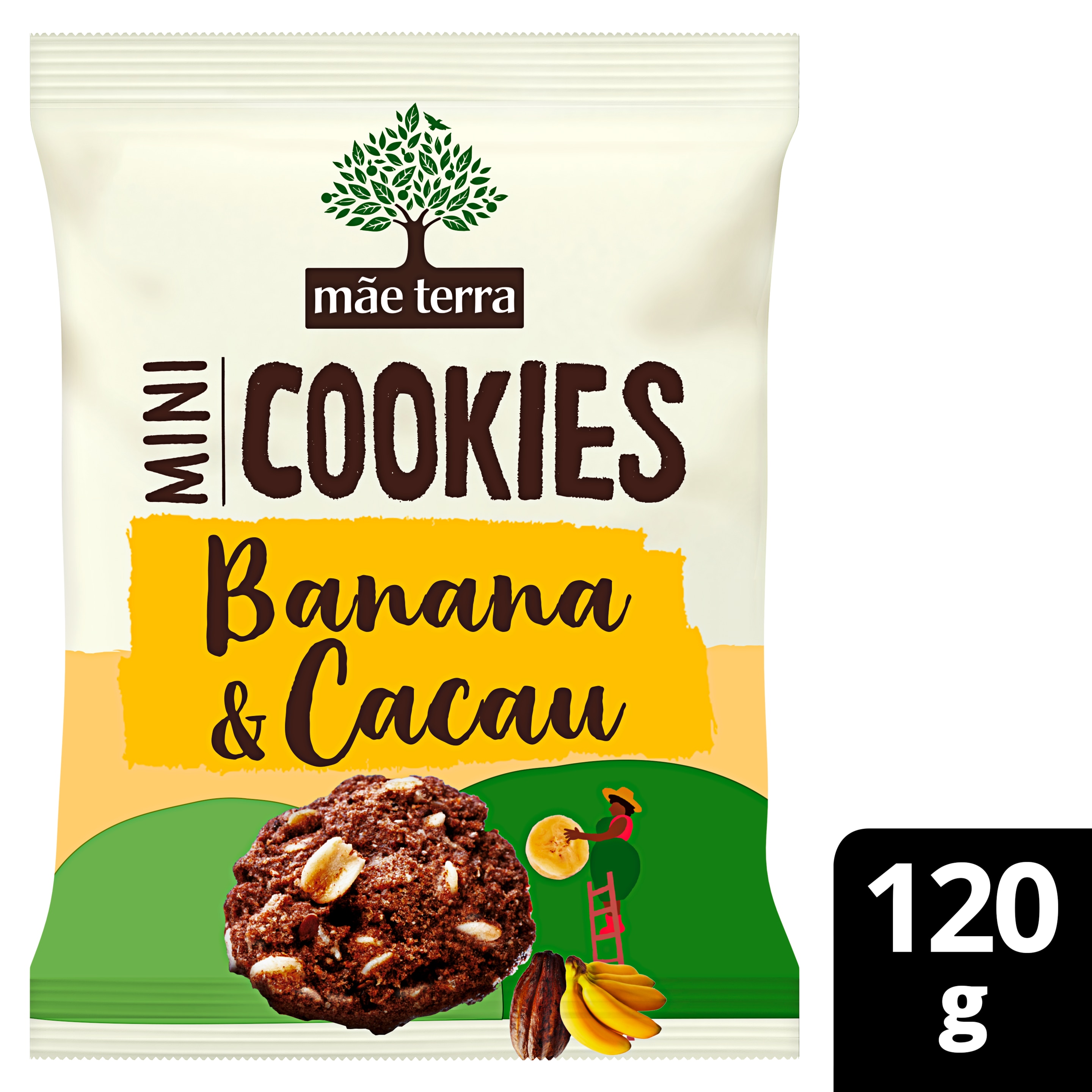 Mini Cookies Banana e Cacau 120g packshot
