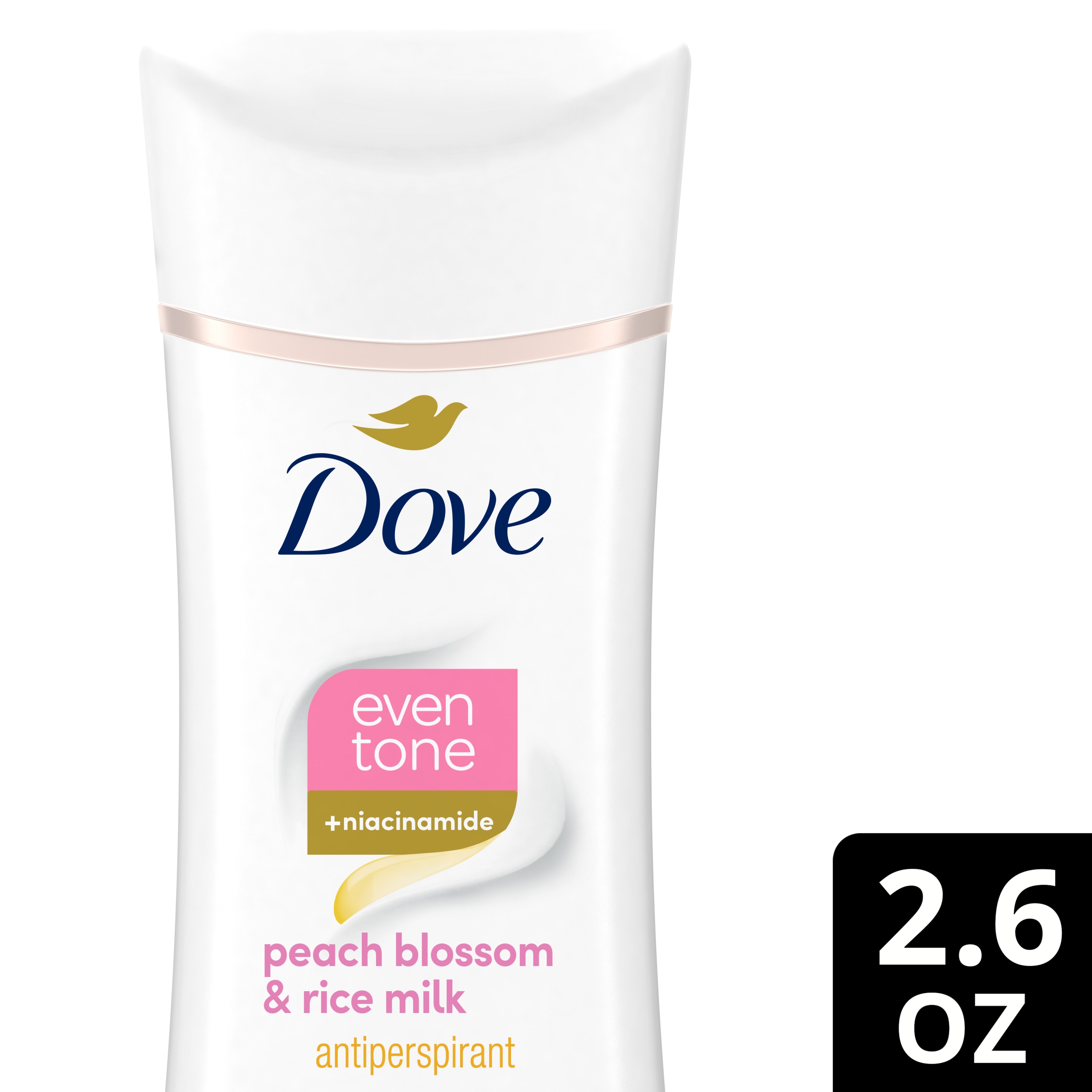 Dove  Even Tone Antiperspirant Deodorant Peach Blossom & Rice Milk 2.6oz