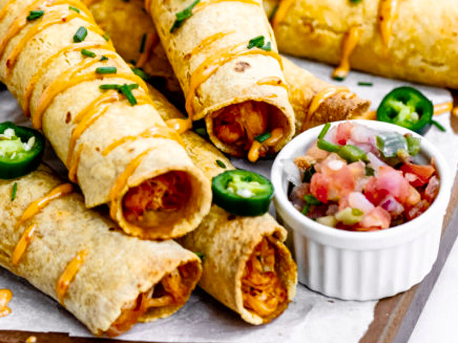 Freezer Friendly Chicken Taquitos