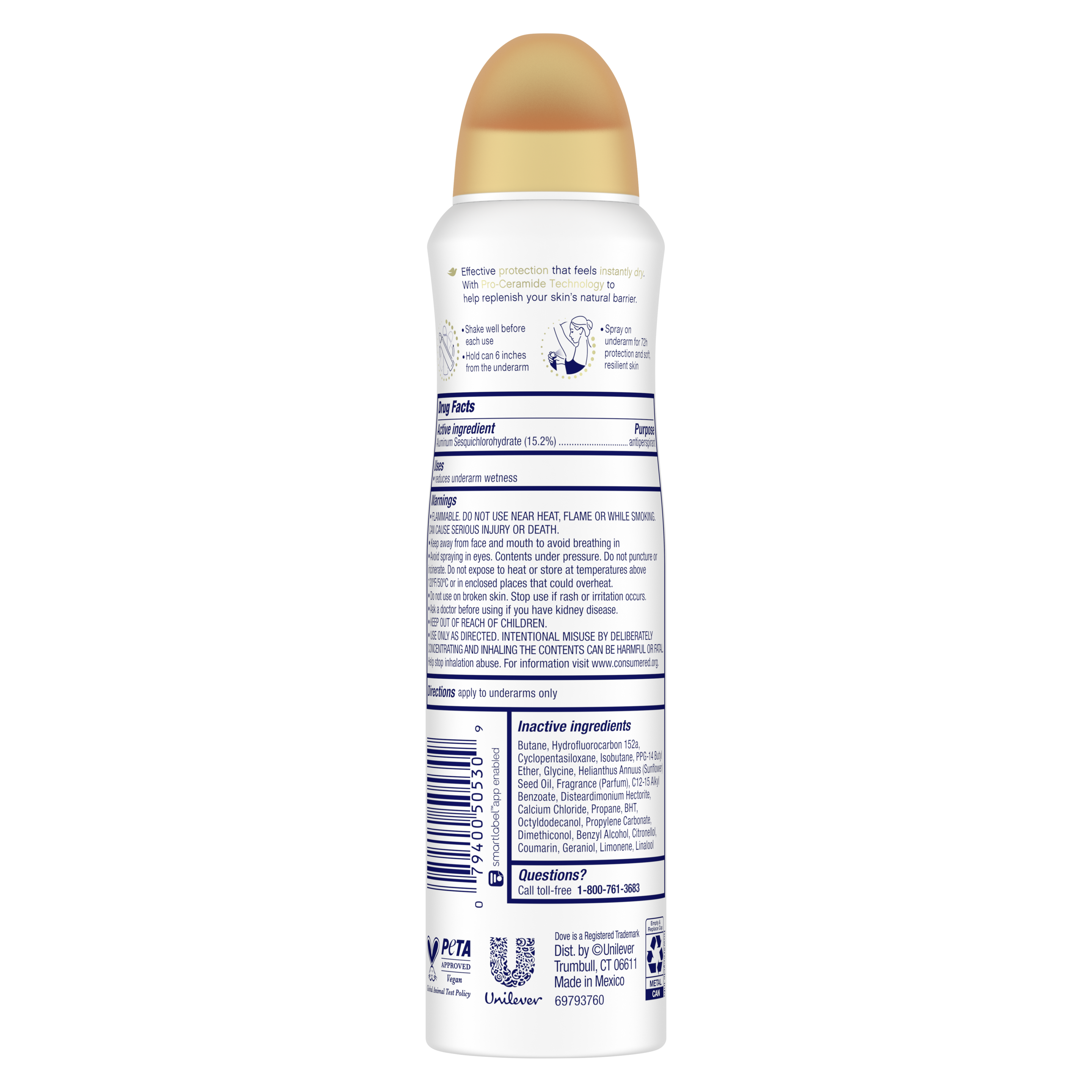 Advanced Care Peach & Chamomile Tea Antiperspirant Dry Spray