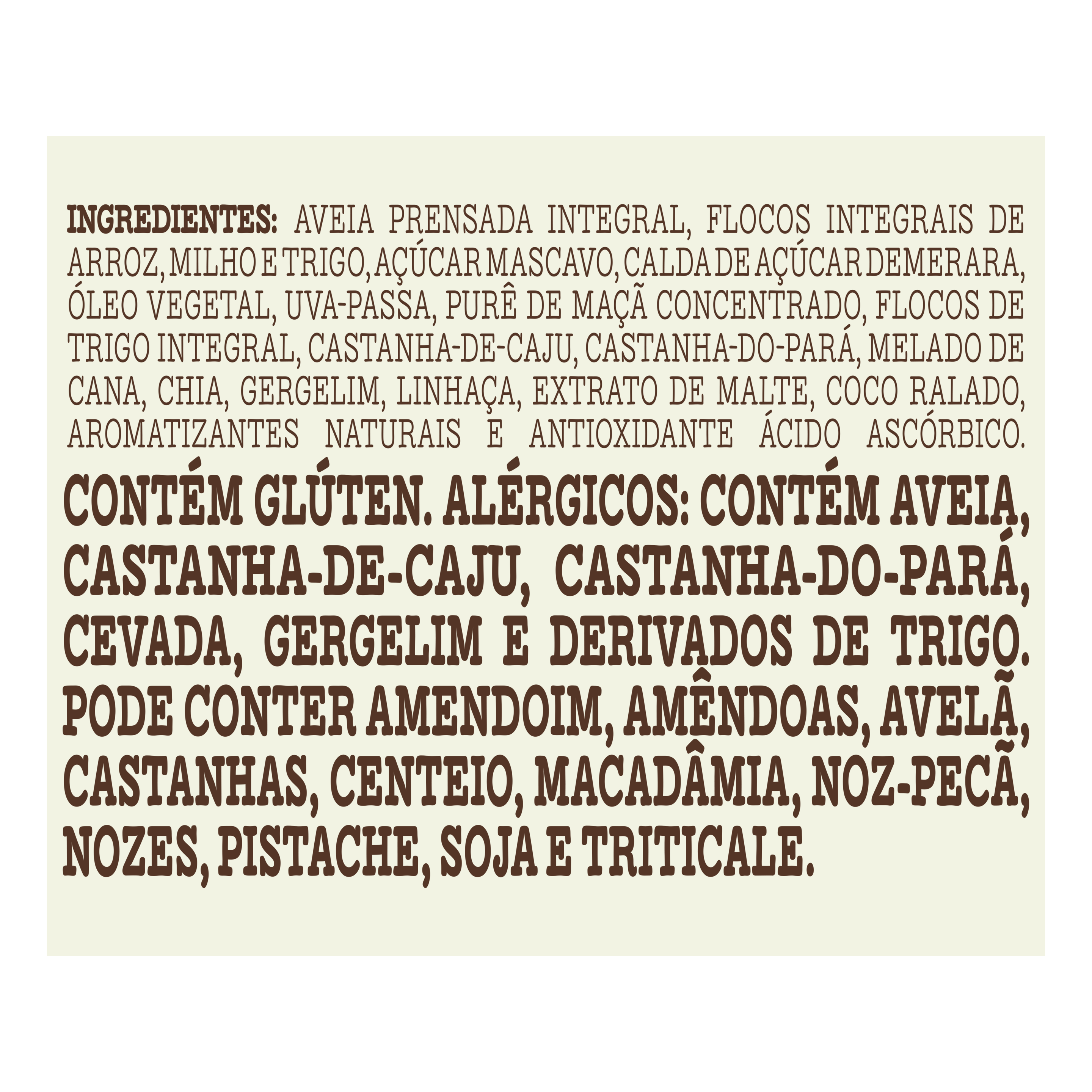 Granola Tradicional com Castanhas Brasileiras