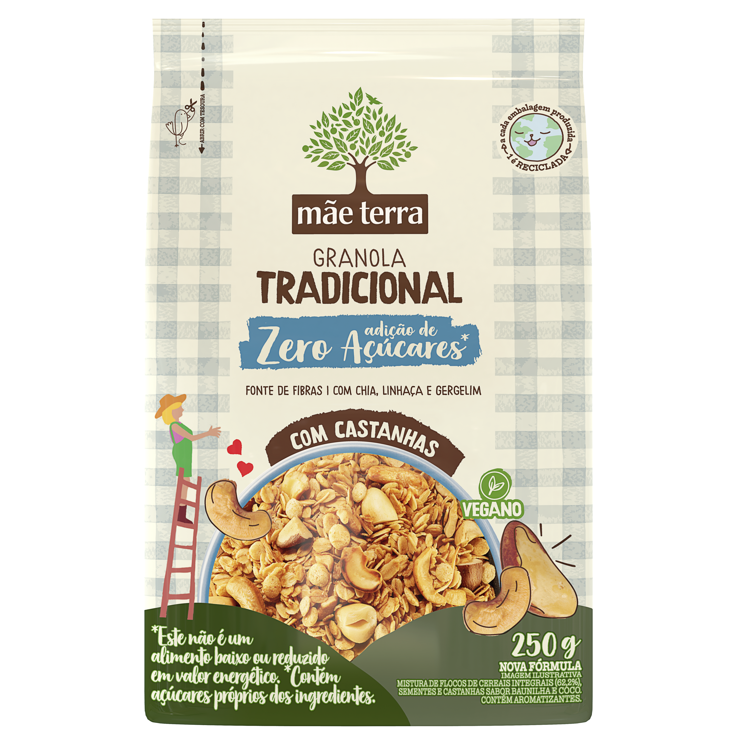 Granola Tradicional Zero Açúcares 250g