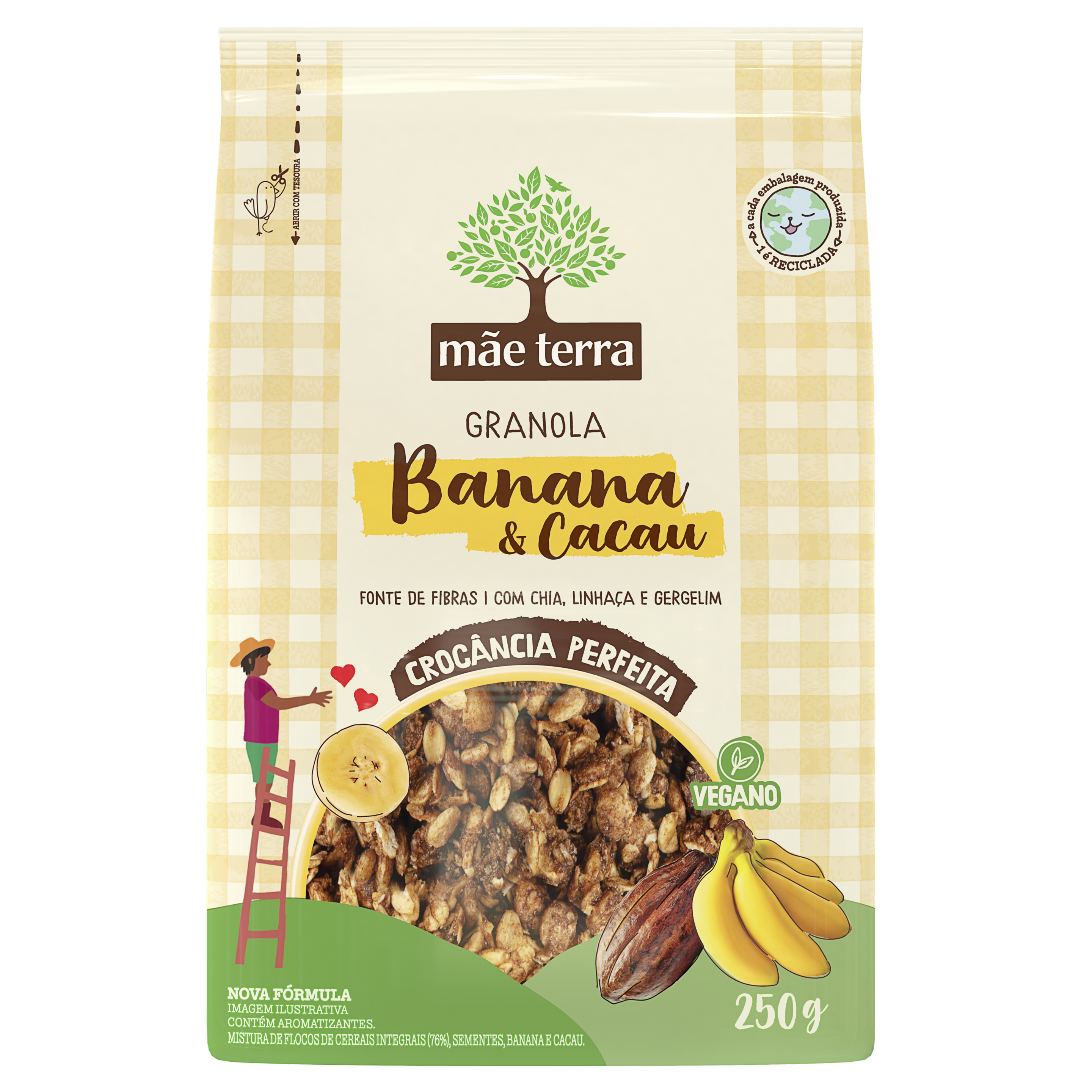 Granola Banana e Cacau 250g