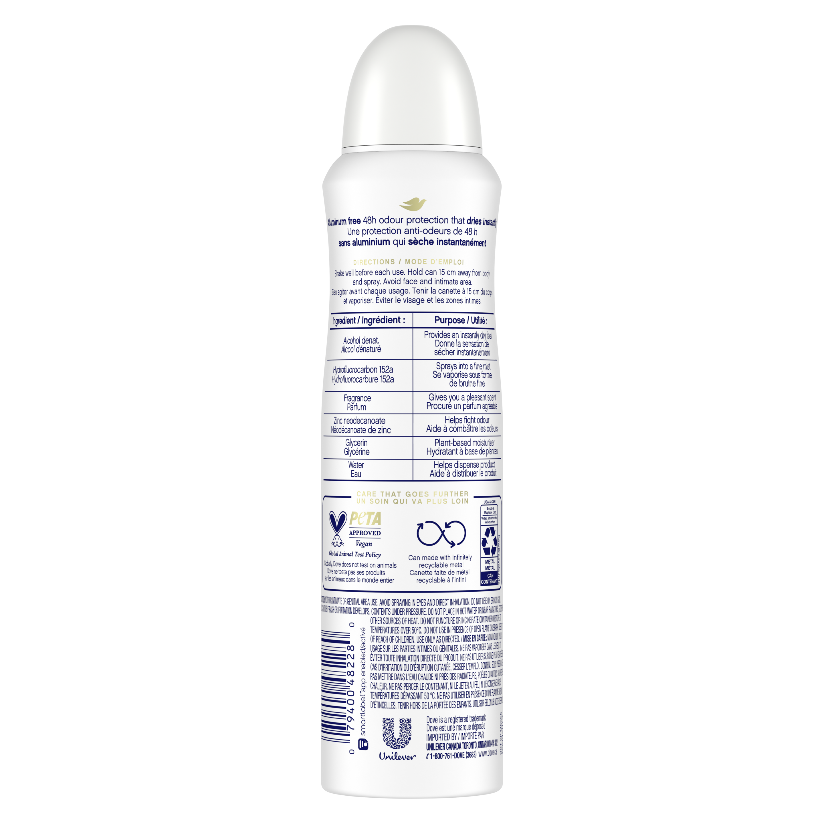 0% Aluminum Deodorant Dry Spray Cucumber & Green Tea Scent