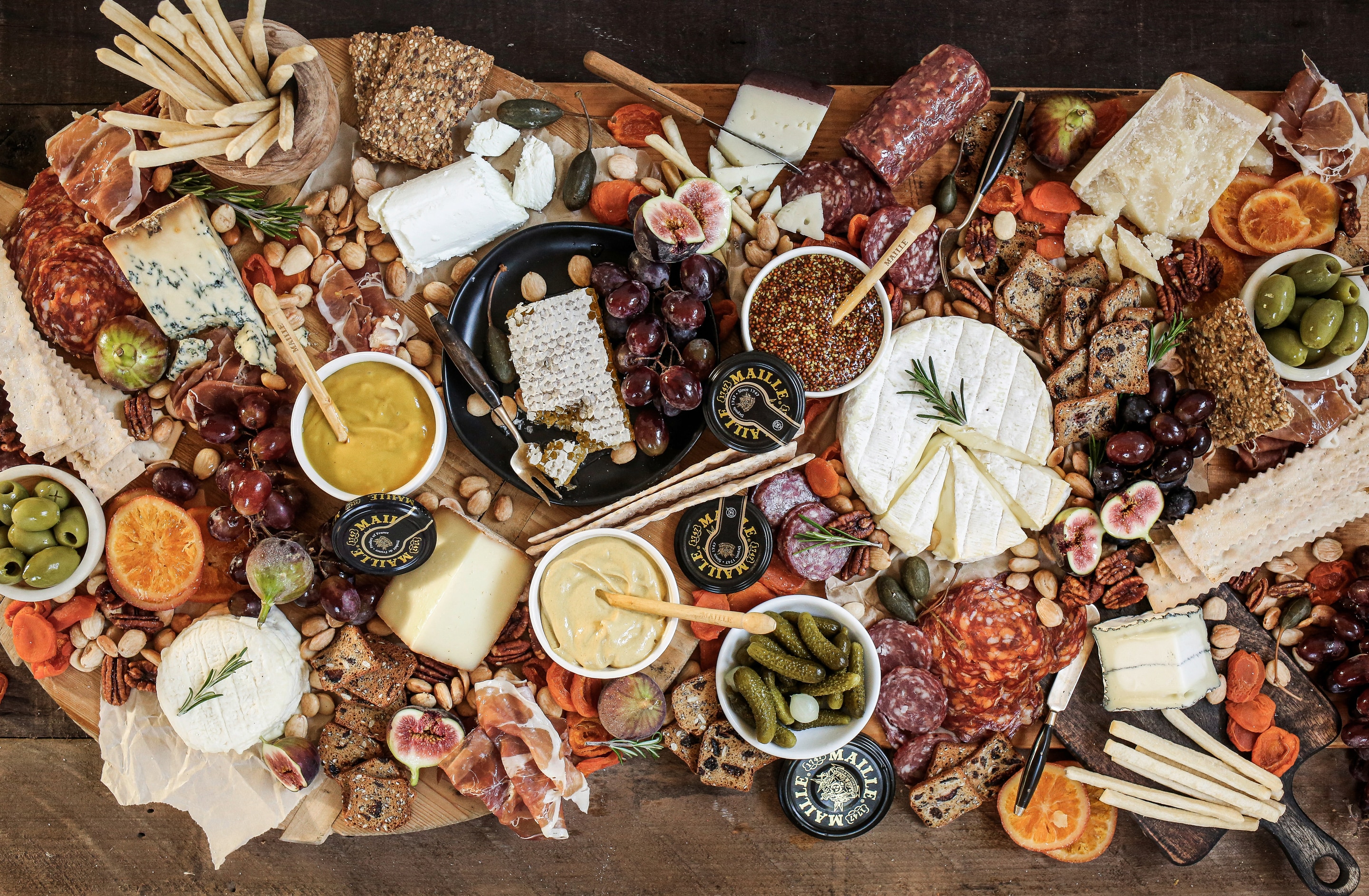 Maille Cheese and Charcuterie Board
