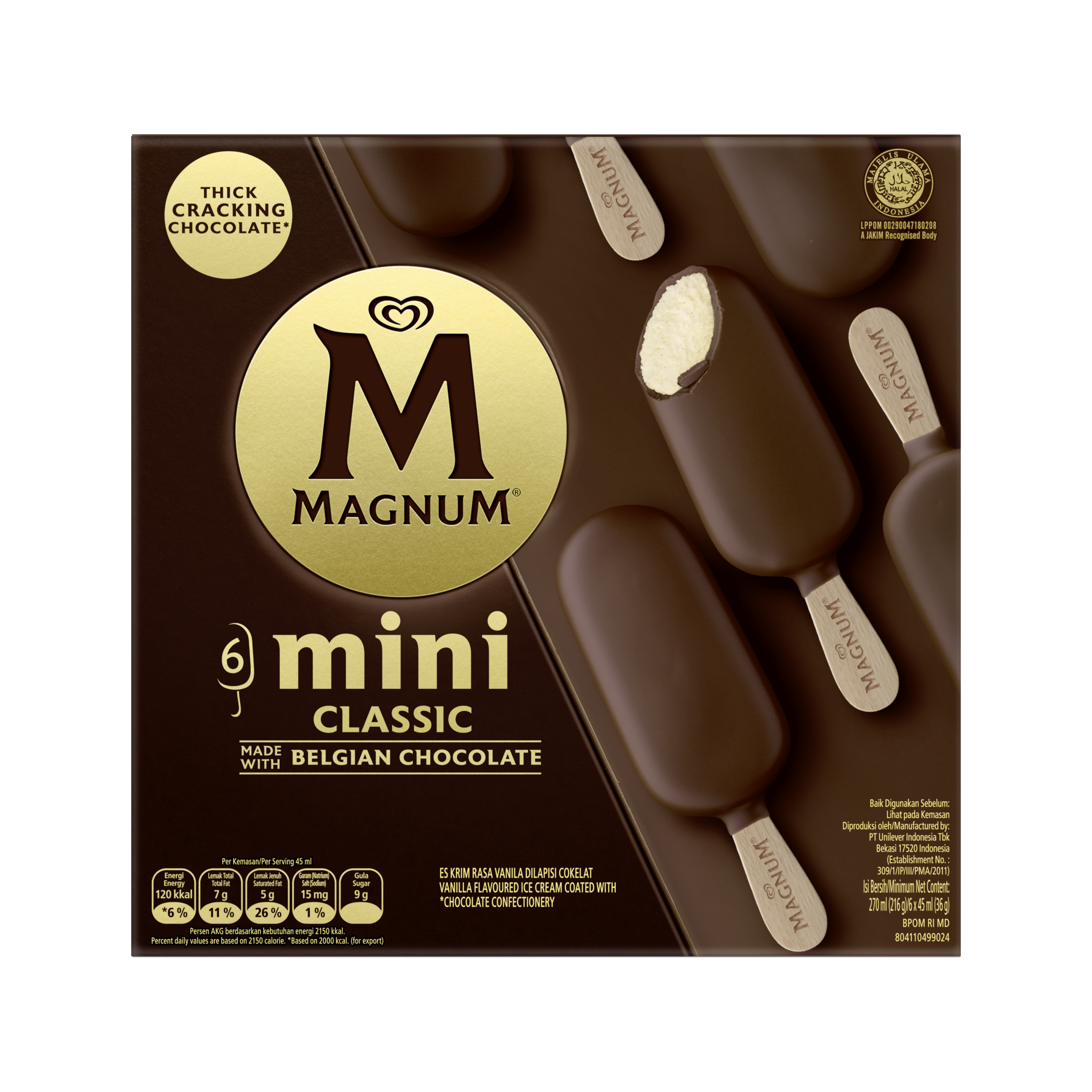 Magnum Minis Ice Cream Stick Almond (6x45ML)
