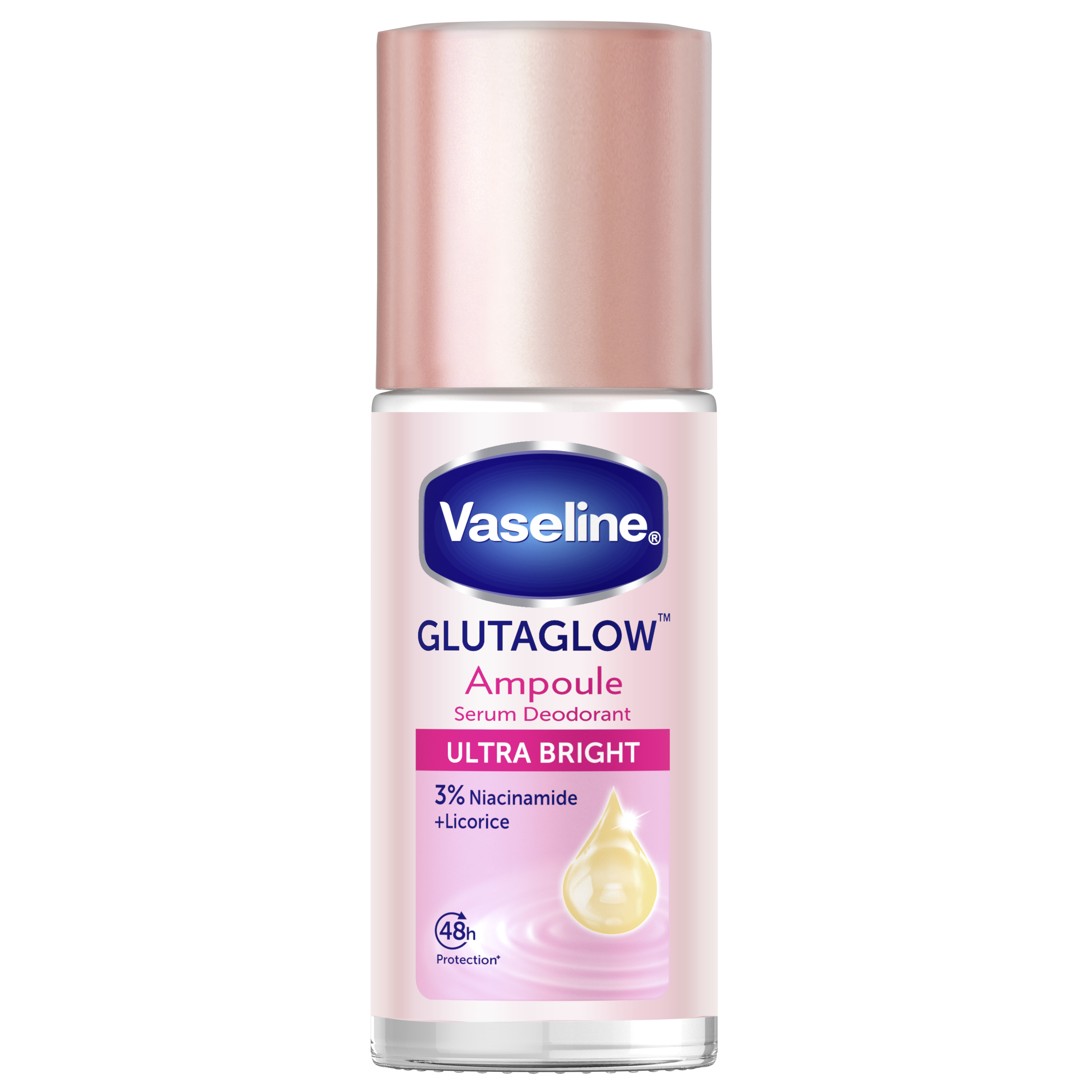 Vaseline Deodorant Roll On Ultra Bright 45ml FOP Pack packshot