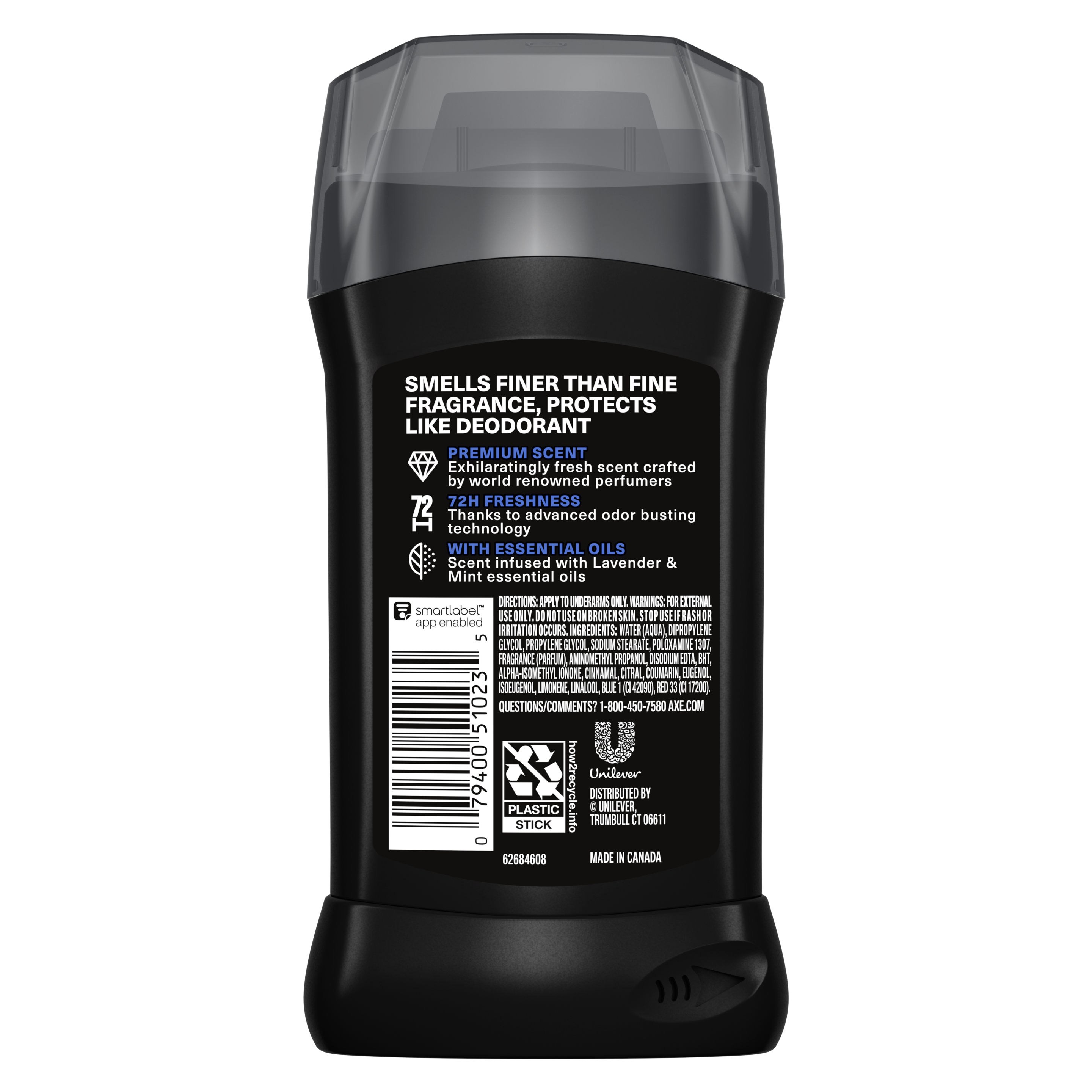 Blue Lavender Premium Deodorant Stick Back