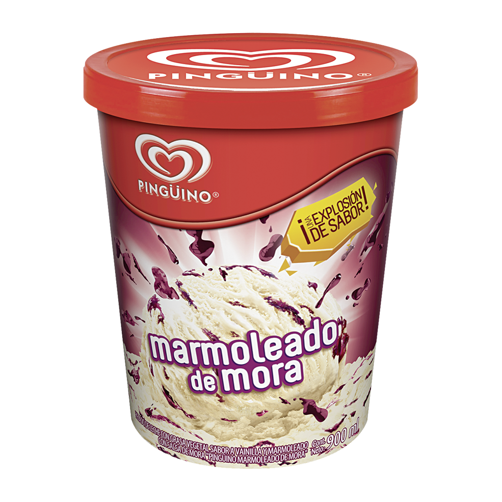 Pingüino Marmoleado Mora 900ml