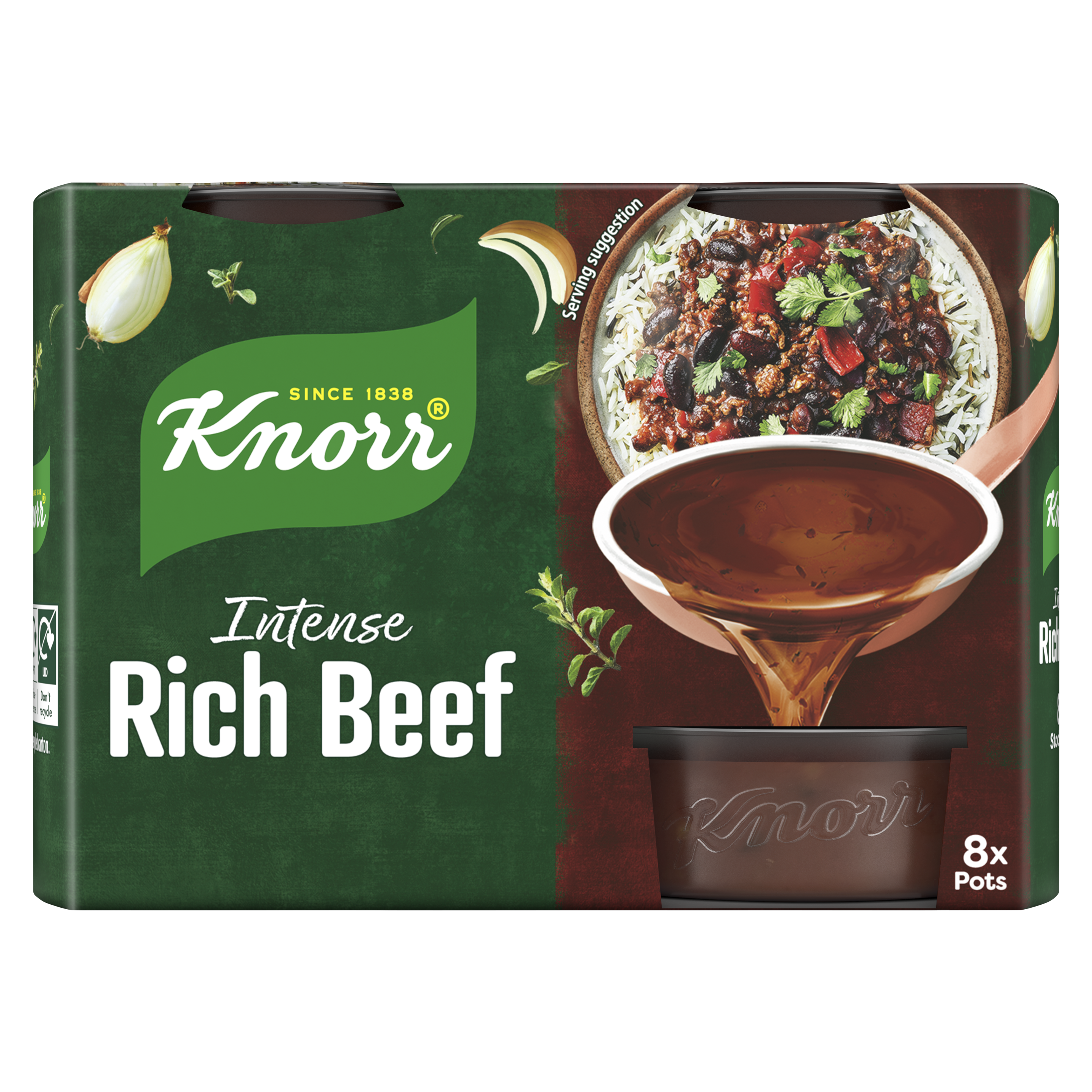 Knorr Stock Pots Mix - Chicken, Beef, Lamb, Vegetable, Organic & Rich Beef (4+8 Packs)