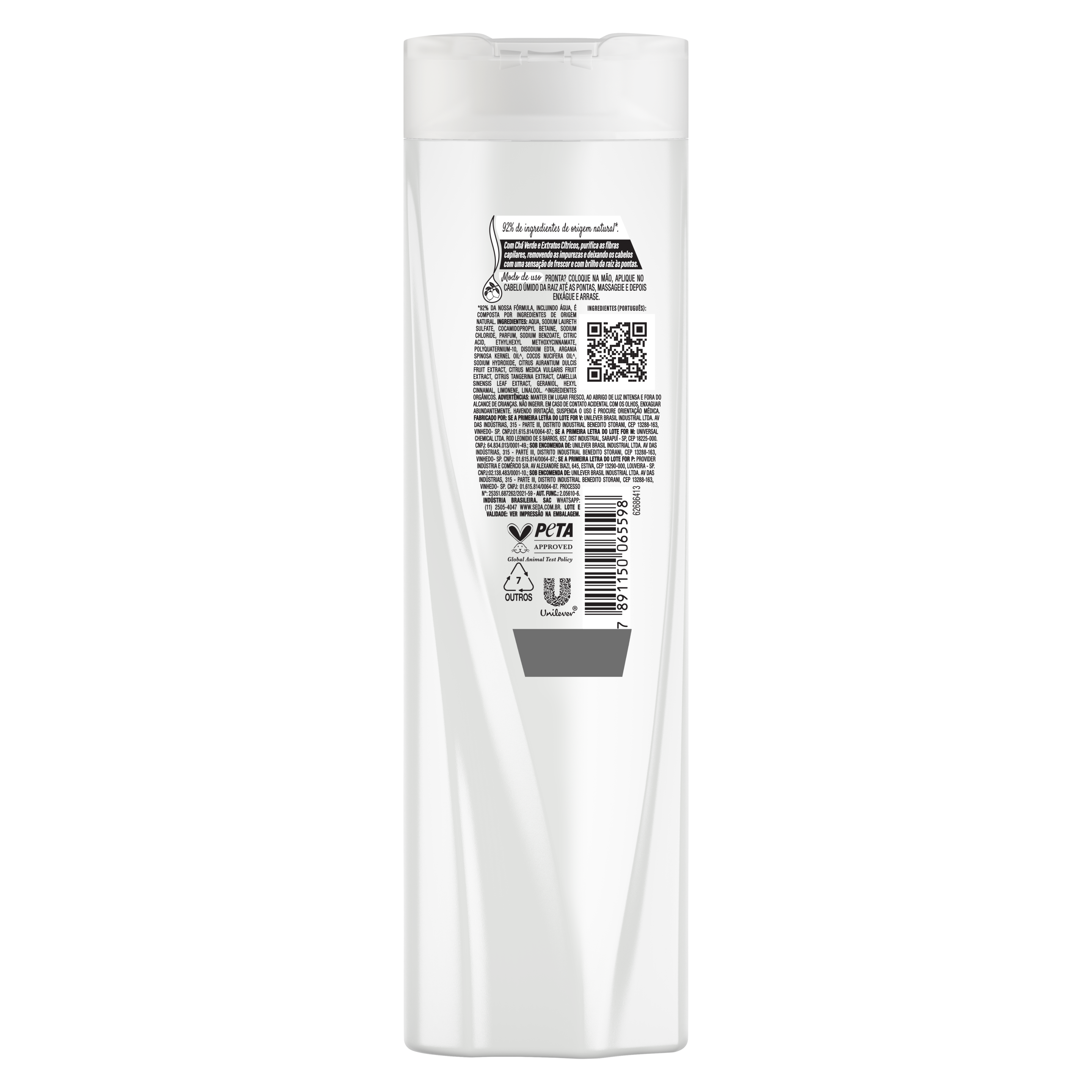 Shampoo Seda Chá Verde e Cítricos