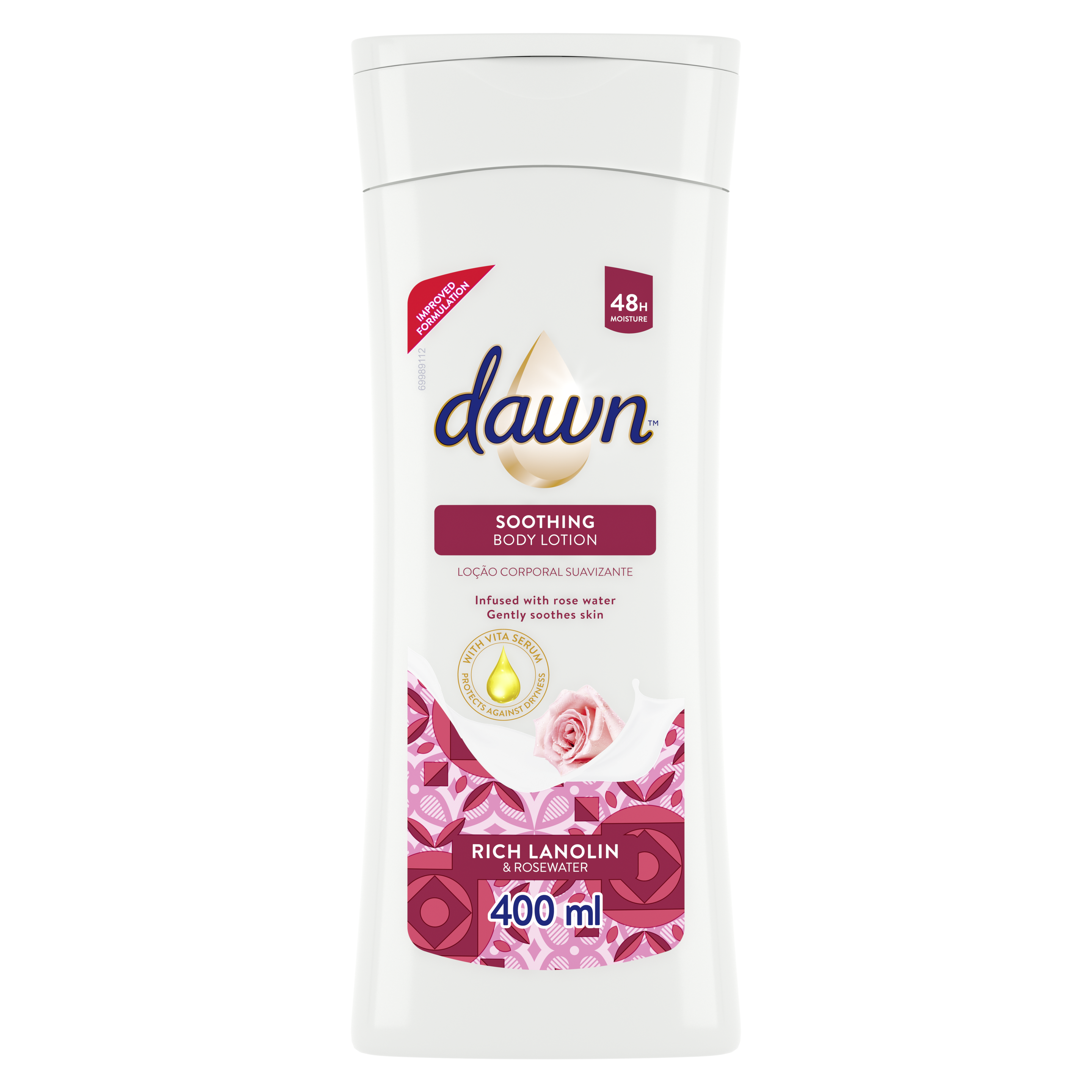 Dawn Rich Lanolin & Rose Water Body Lotion 400ml