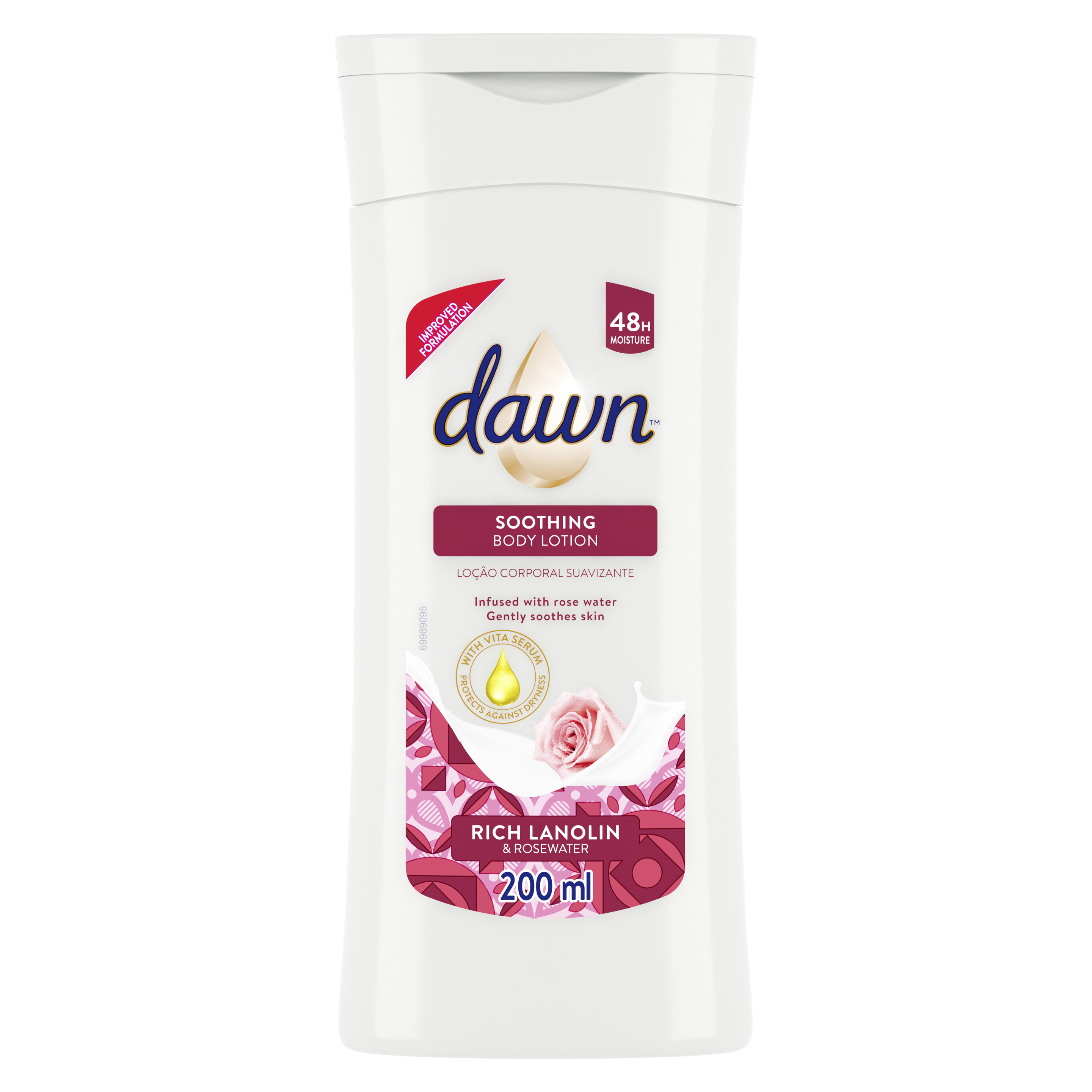 Dawn Rich Lanolin & Rose Water Body Lotion 200ml
