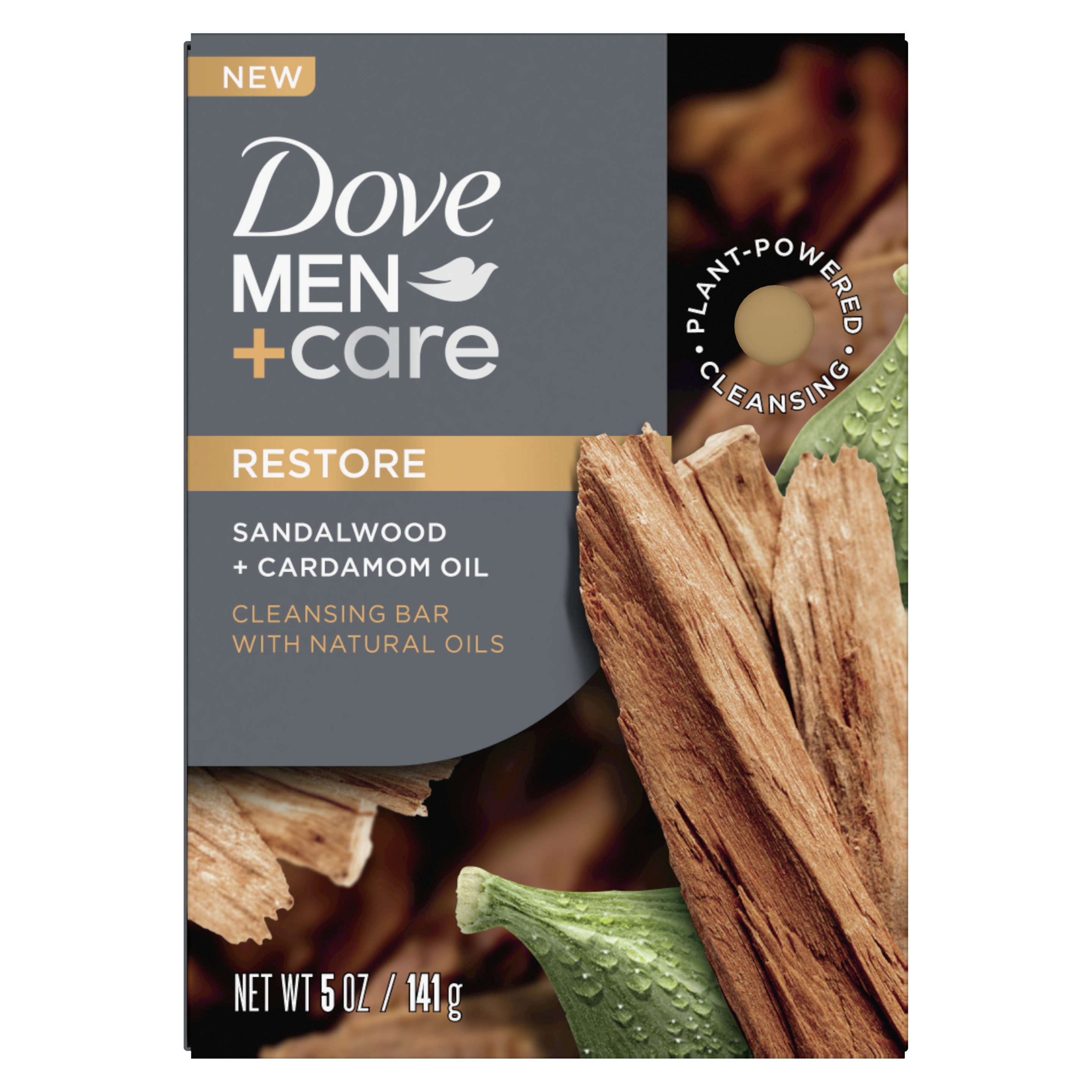Dove Men+Care Sandalwood + Cardamom Oil Restore Cleansing Bar