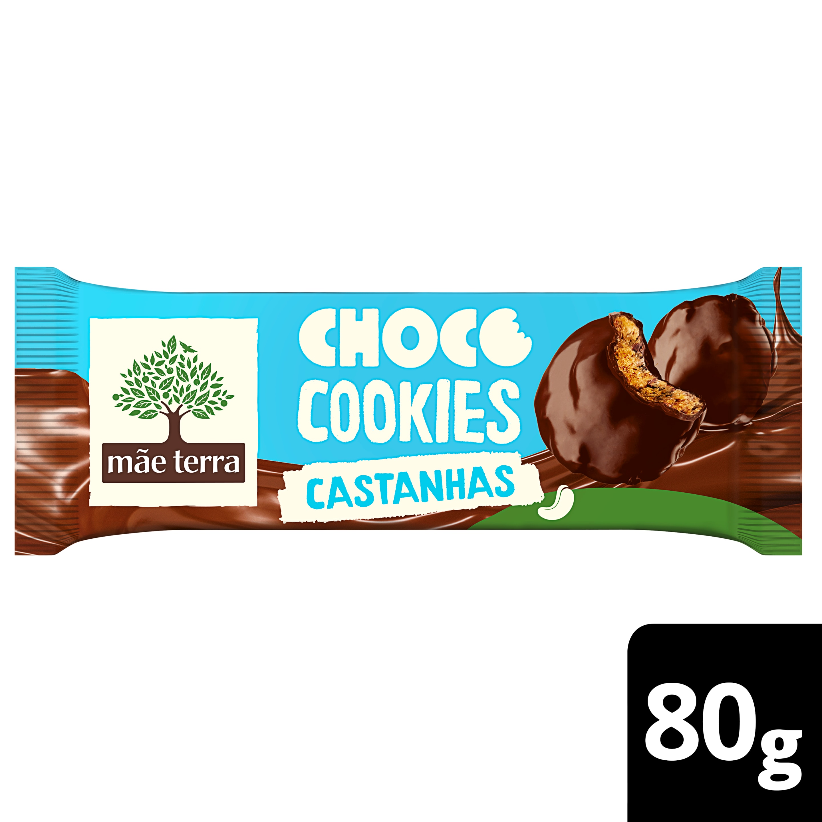 Choco Cookies Castanhas Brasileiras 80g packshot