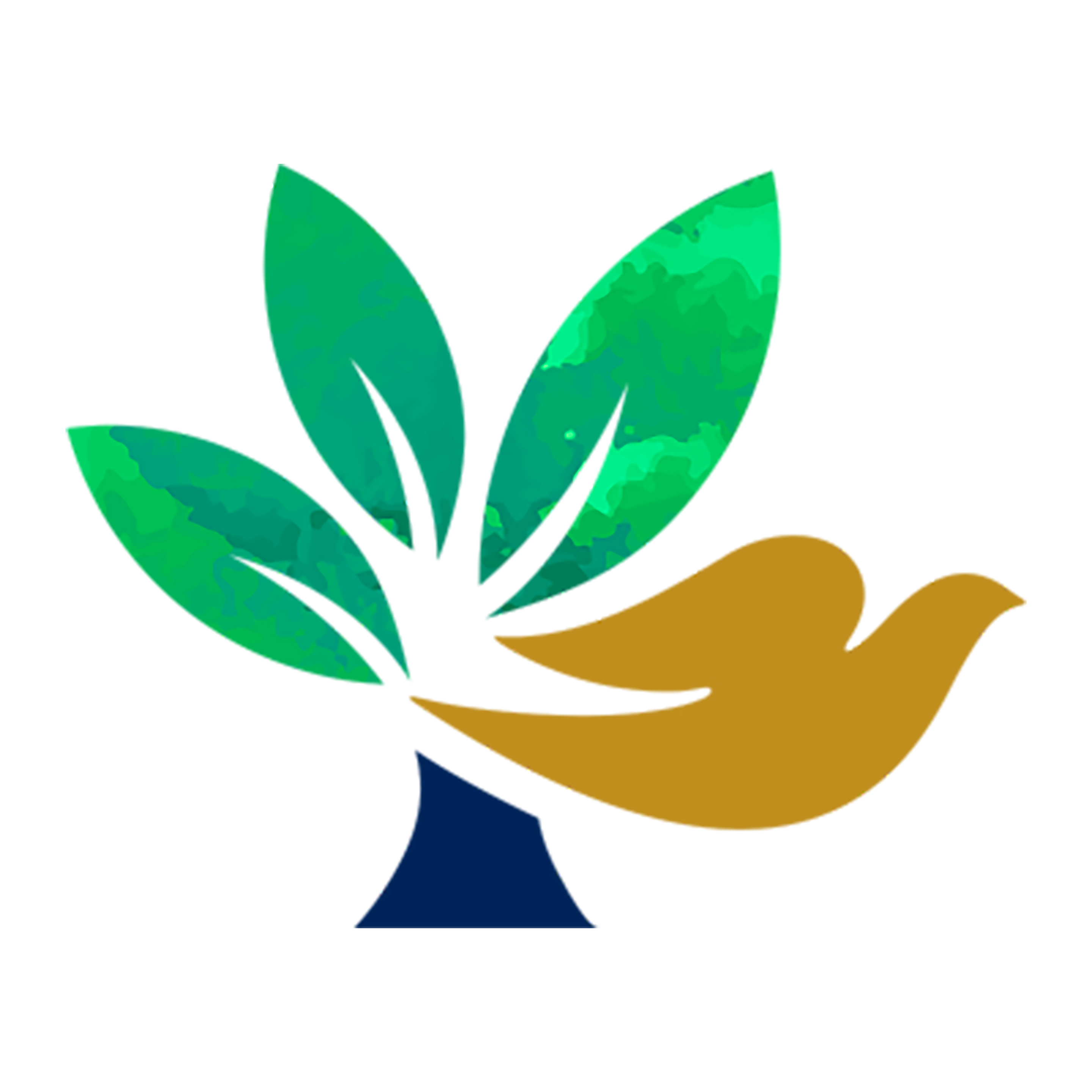 Dove logo next to a plant icon