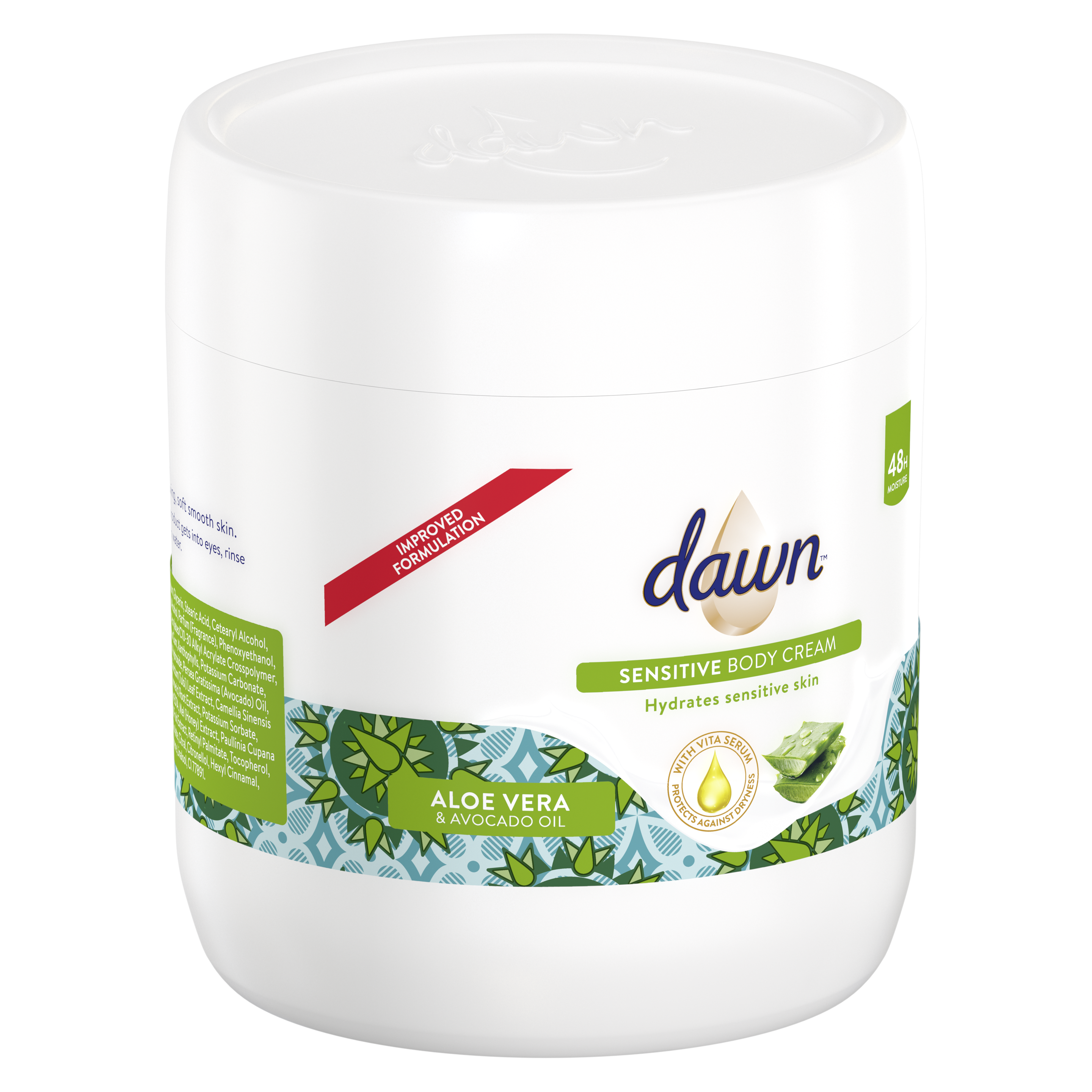 Dawn Aloe Vera & Avocado Oil Body Cream