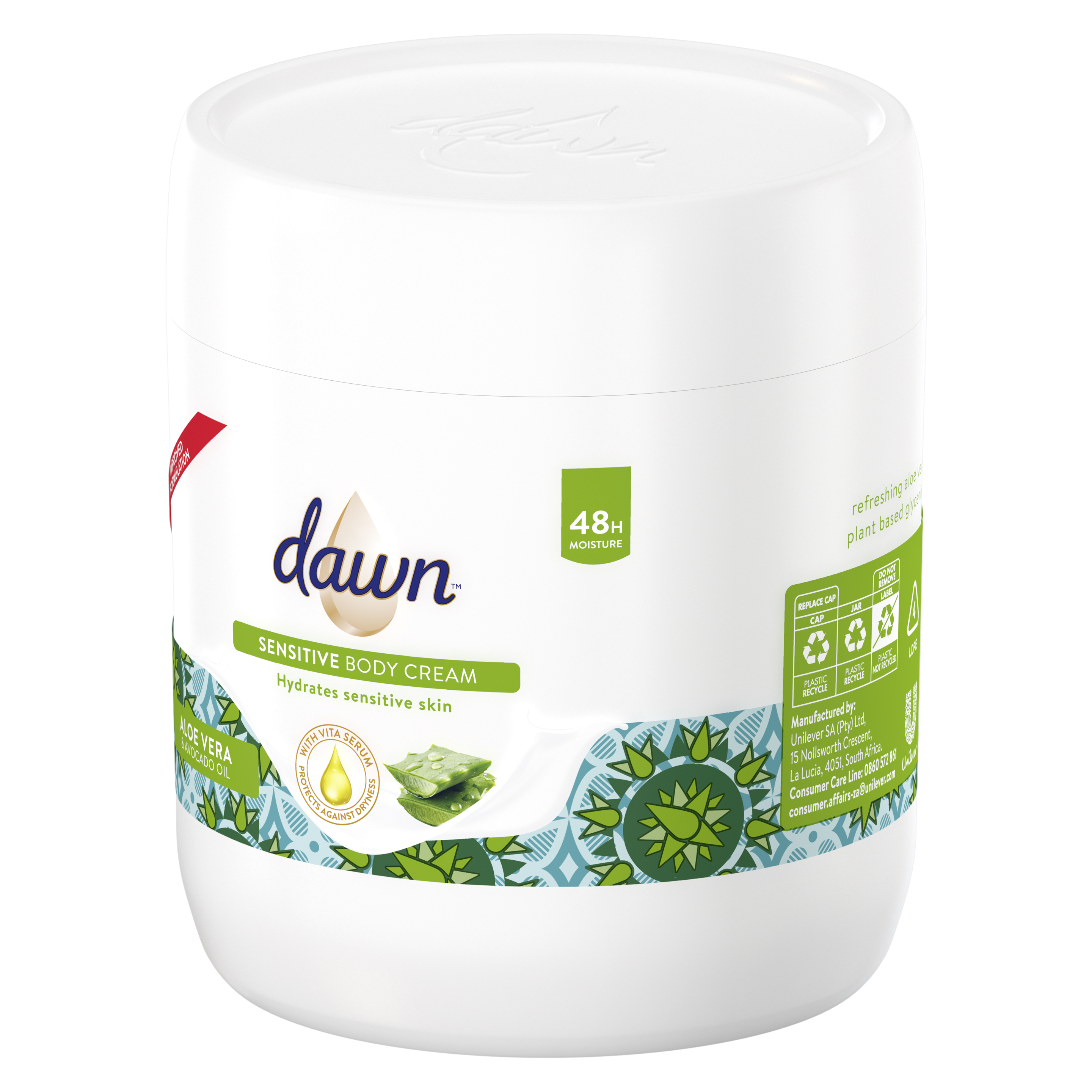 Dawn Aloe Vera & Avocado Oil Body Cream