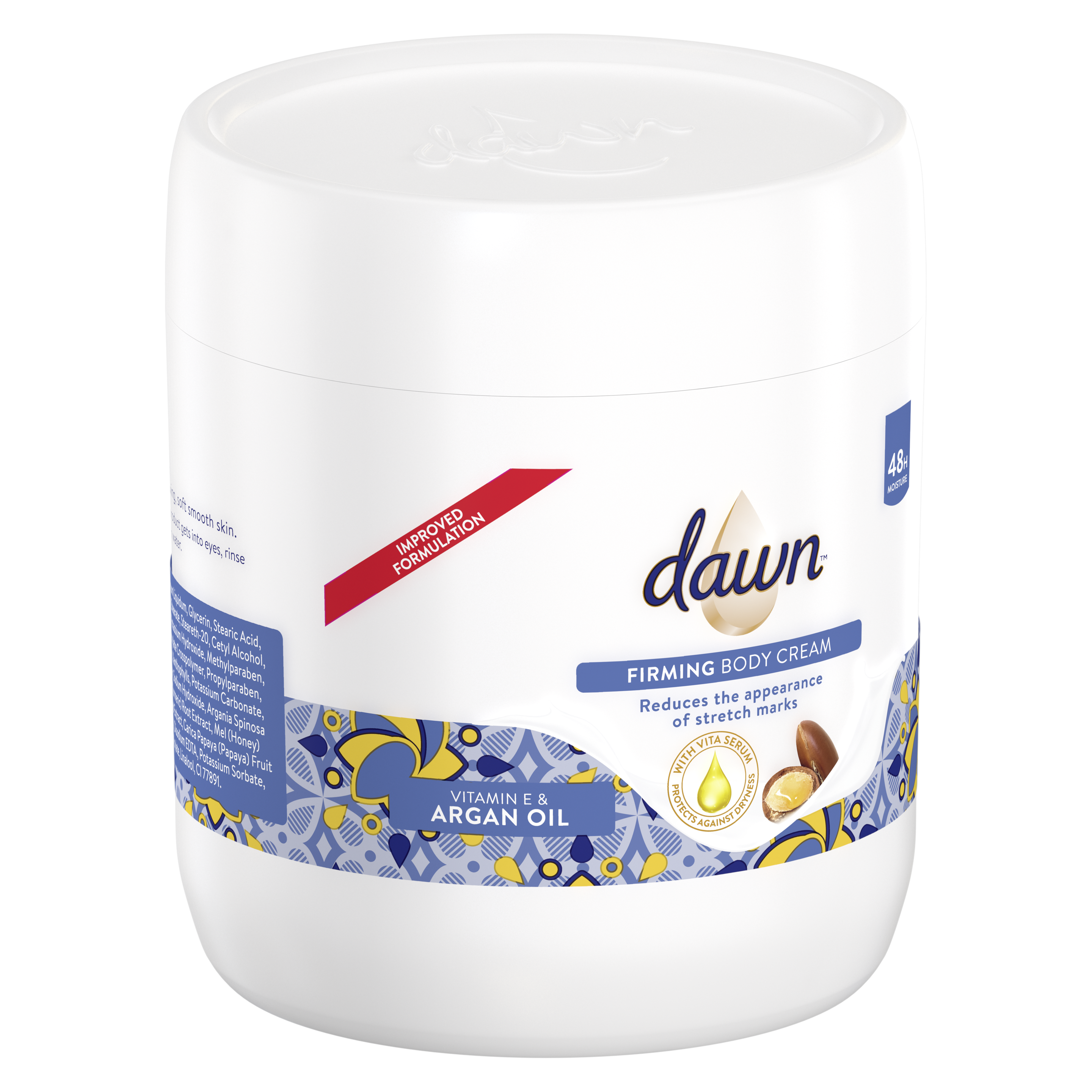 Dawn Vitamin E & Argan Oil Body Cream