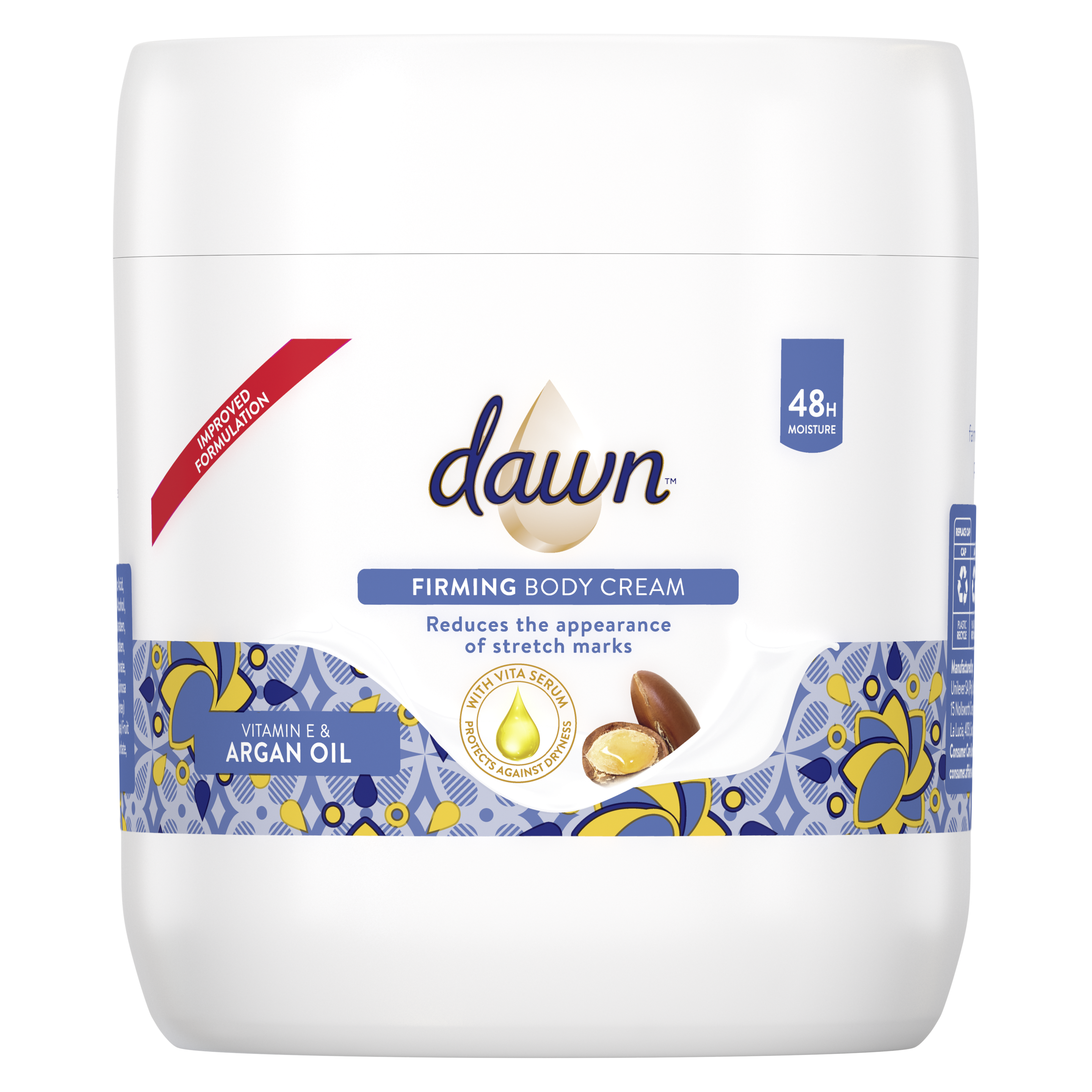 Dawn Vitamin E & Argan Oil Body Cream 400ml