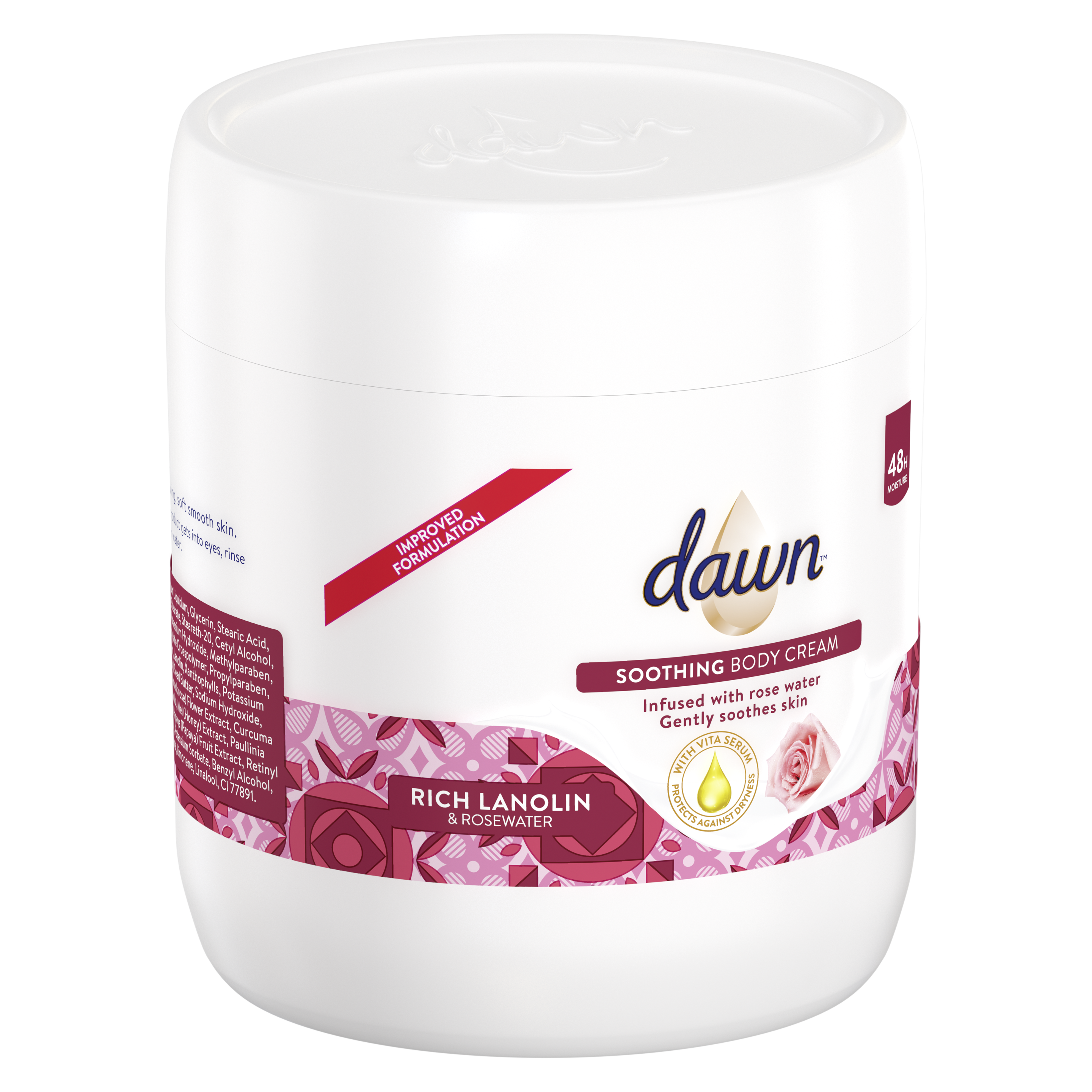 Dawn Rich Lanolin & Rose Water Body Cream