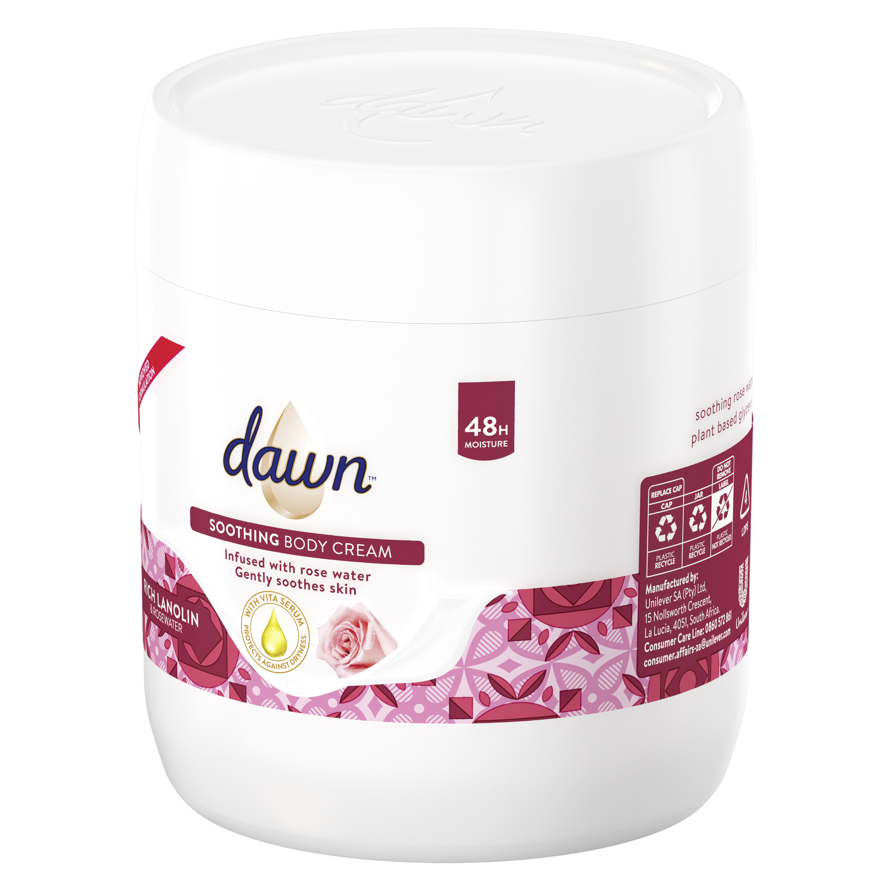 Dawn Rich Lanolin & Rose Water Body Cream