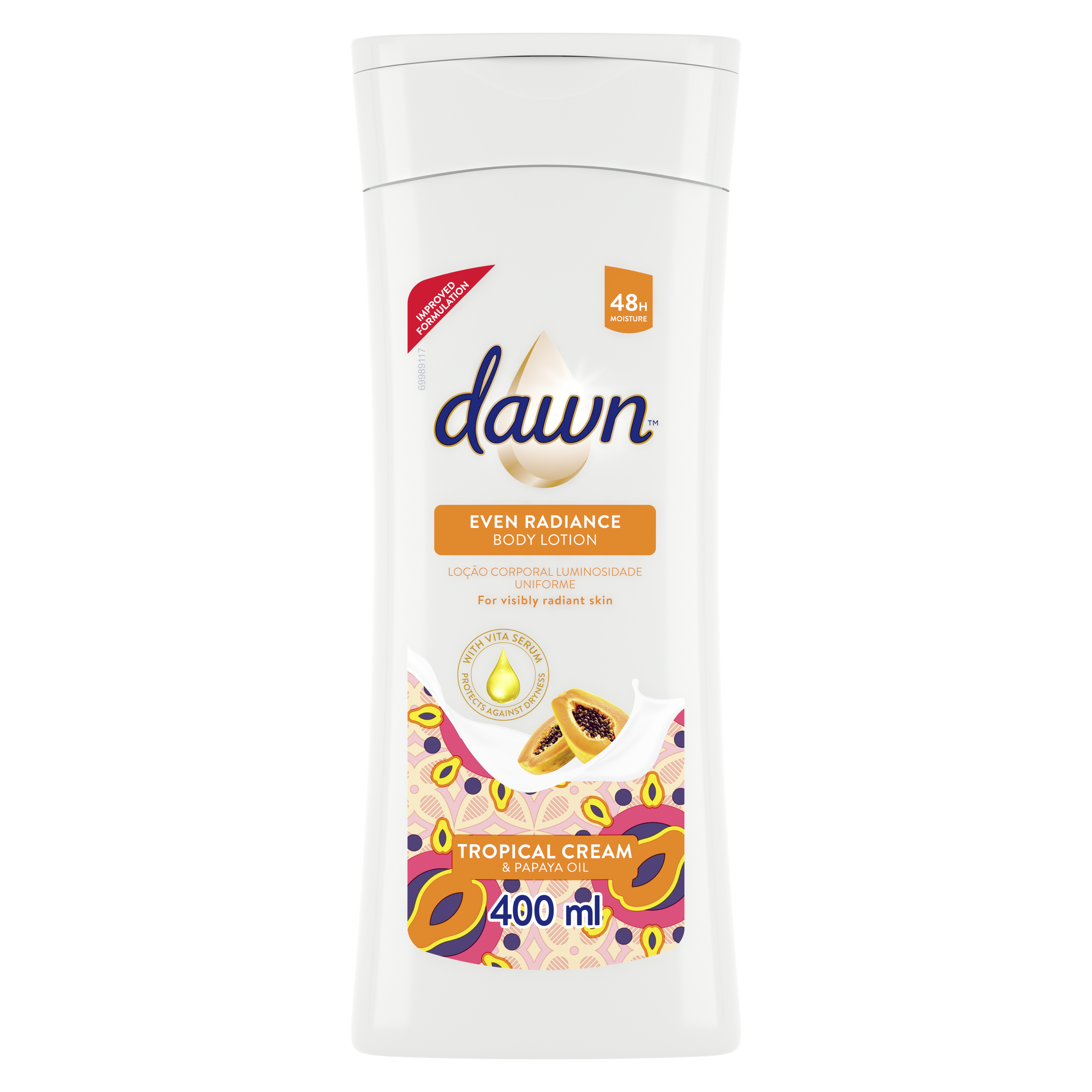 Dawn Tropical Cream & Papaya Oil Body Lotion 400ml