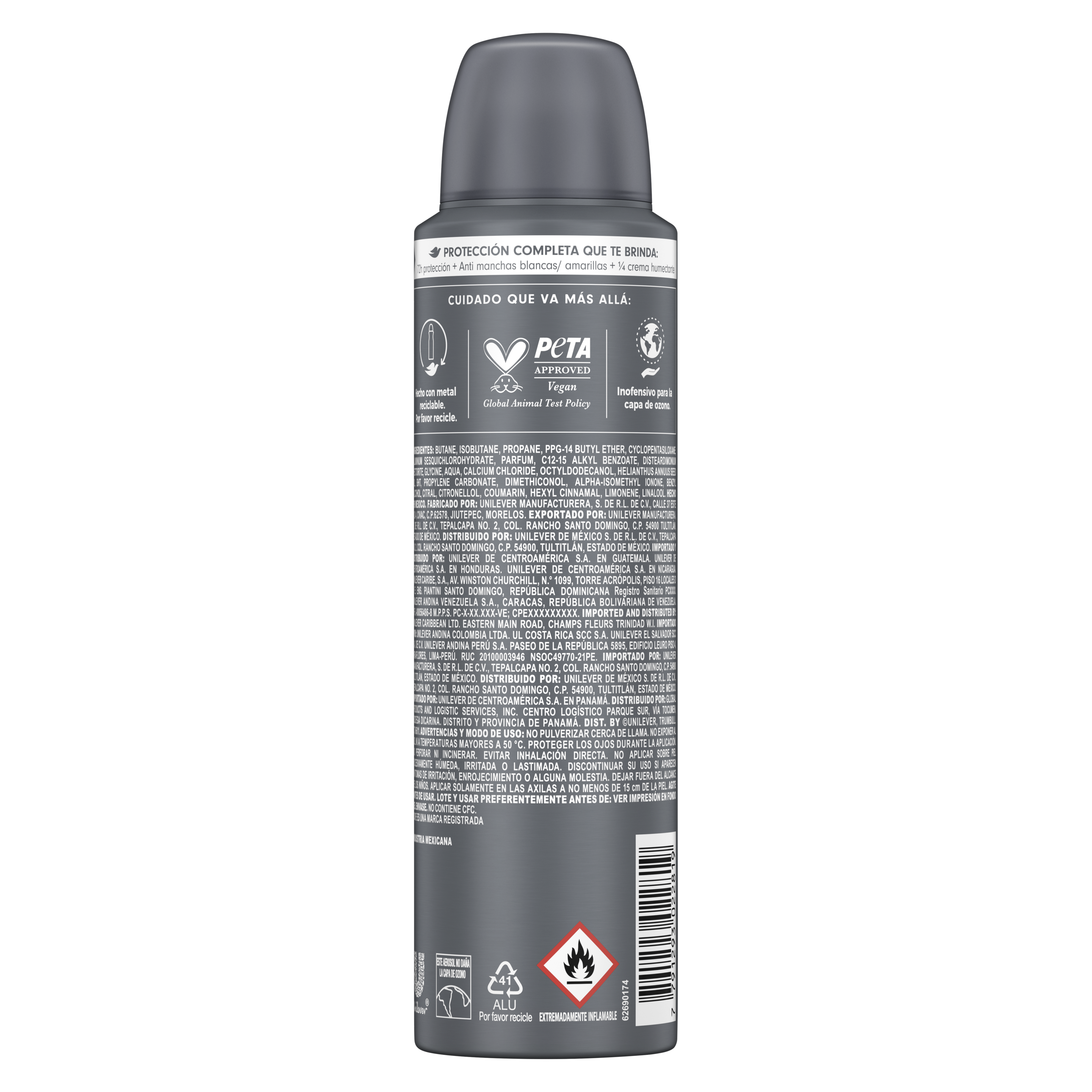 Dove Men+Care Antitranspirante en Aerosol Invisible Dry
