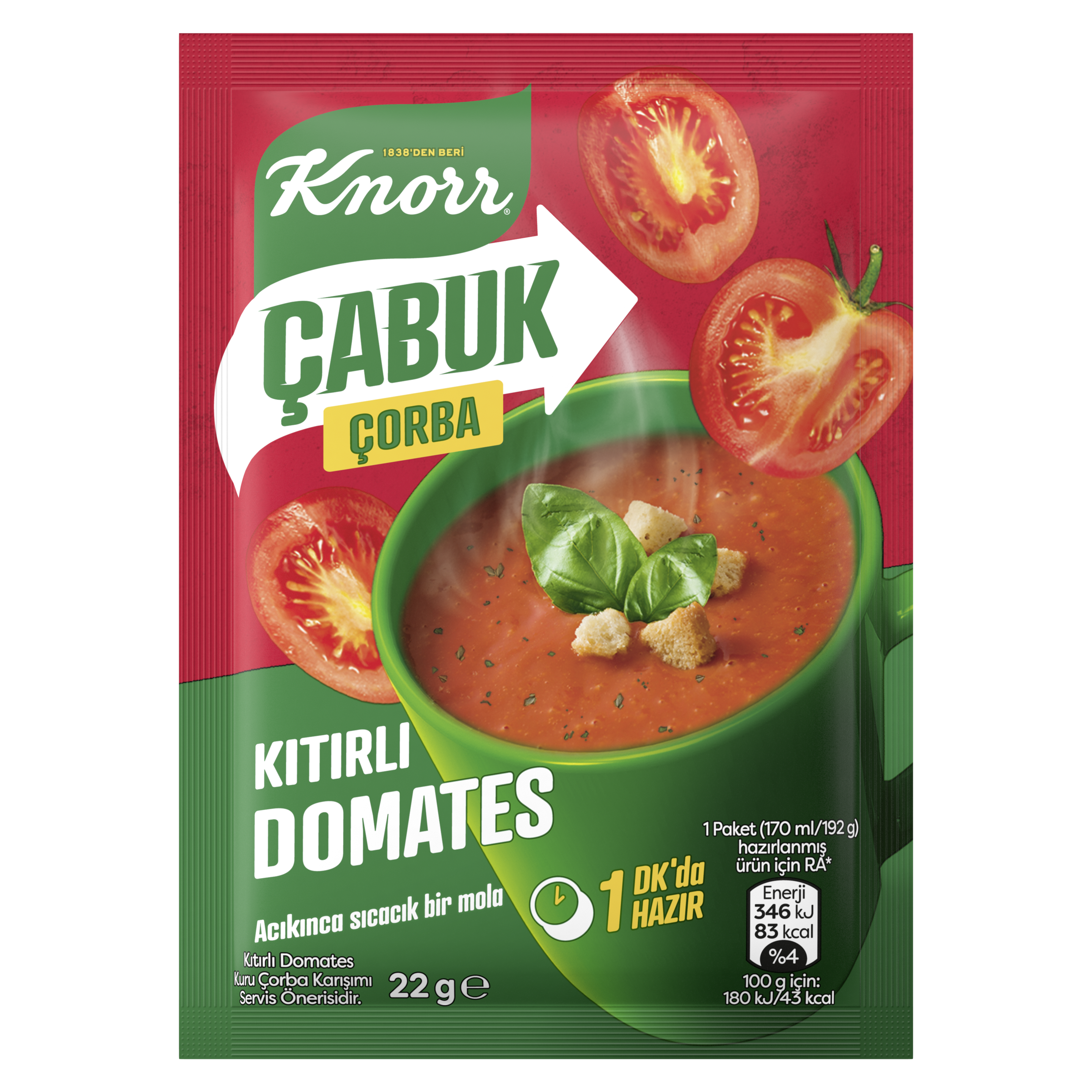 Kıtırlı Domates Çorbası