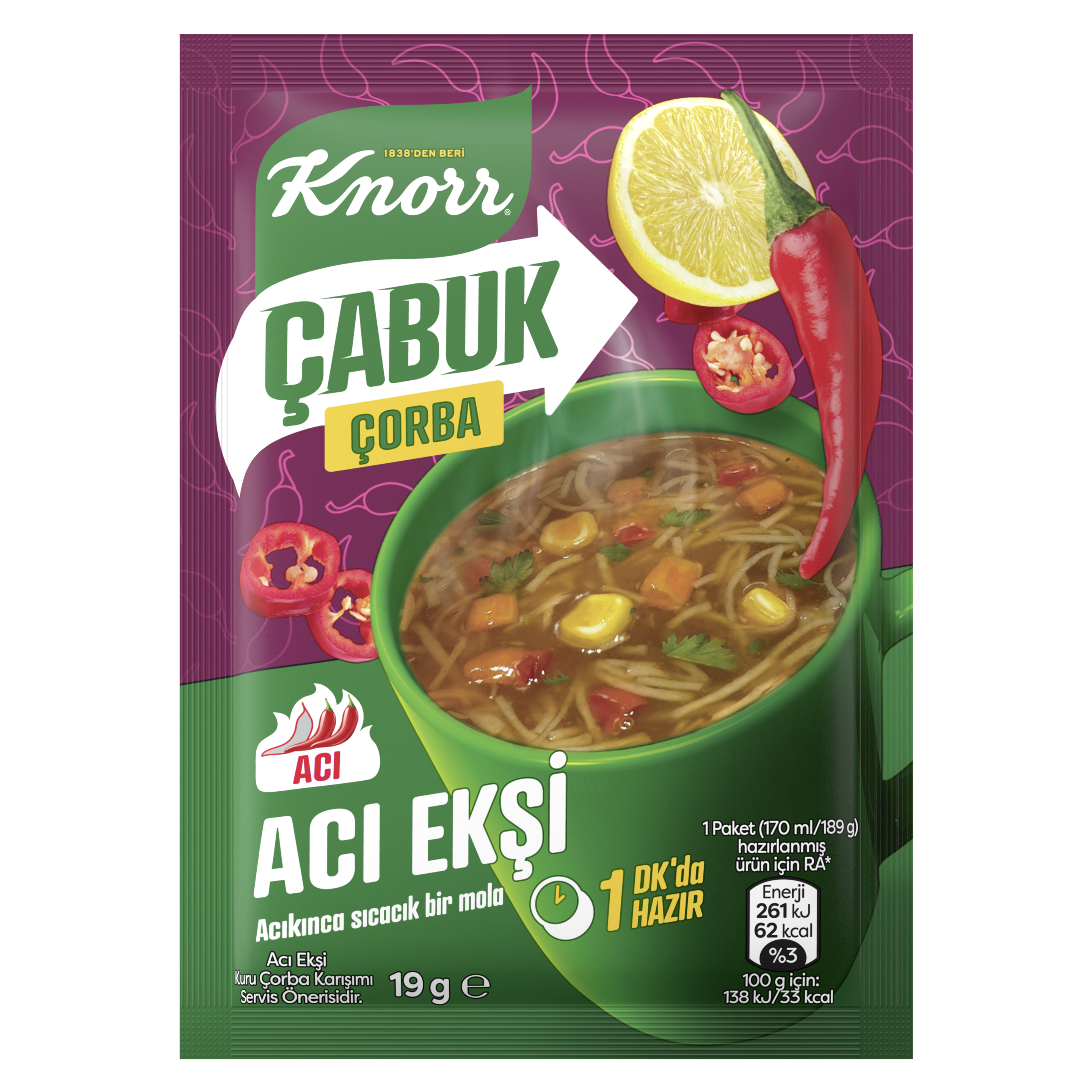 Knorr Çabuk Çorba Acı Ekşi