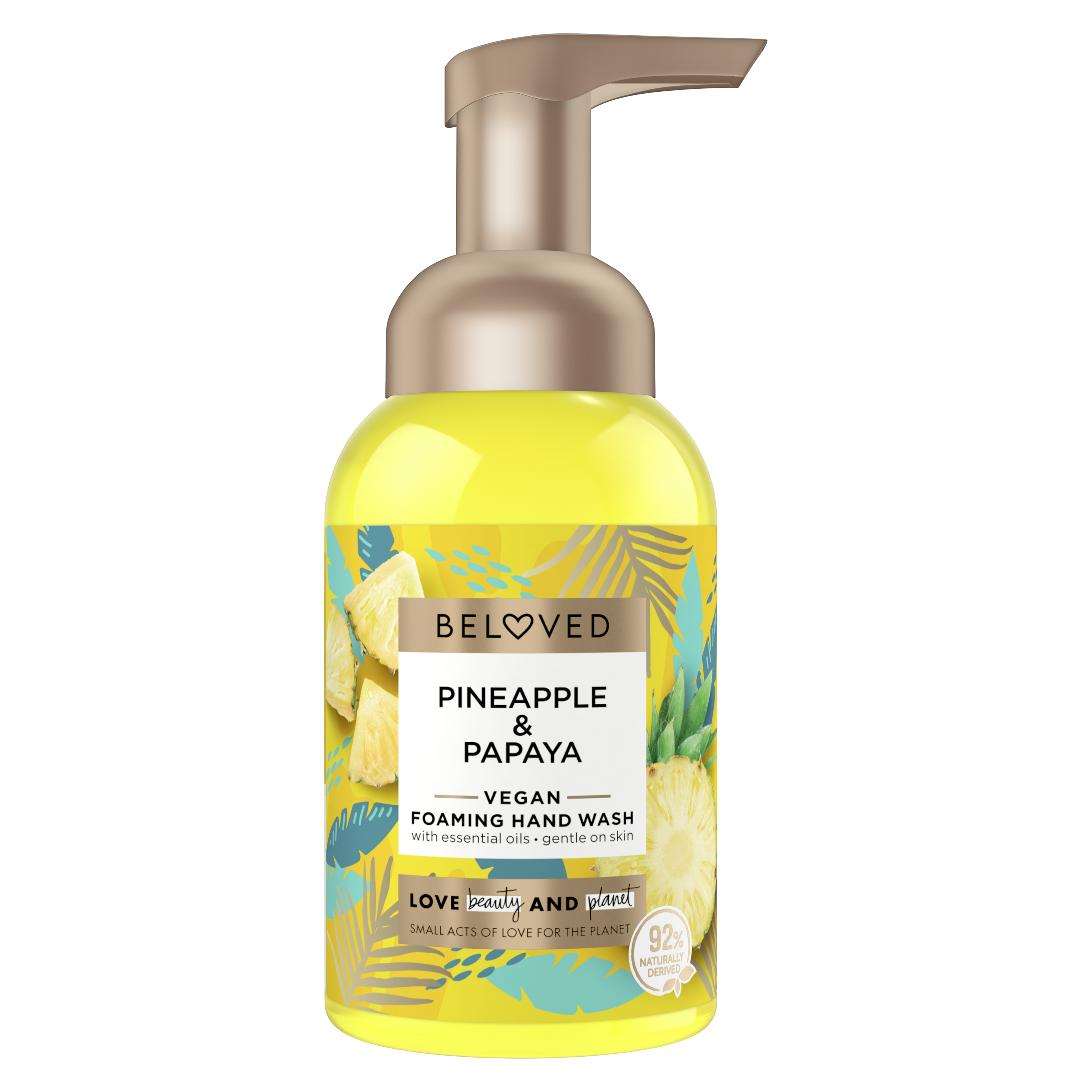 Front of Beloved Pineapple & Papaya Foaming Hand Wash