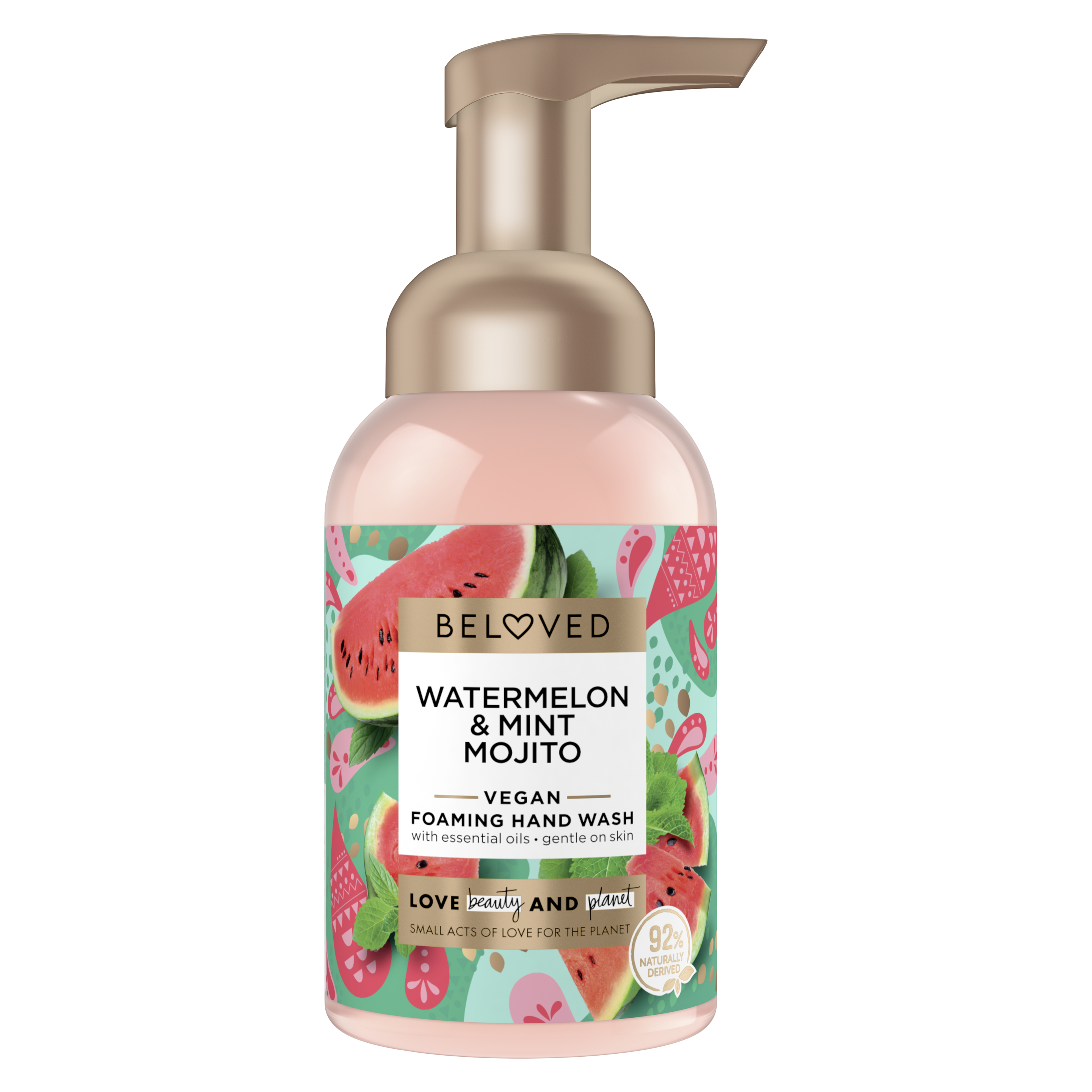 Front of Beloved Watermelon & Mint Mojito Foaming Hand Wash