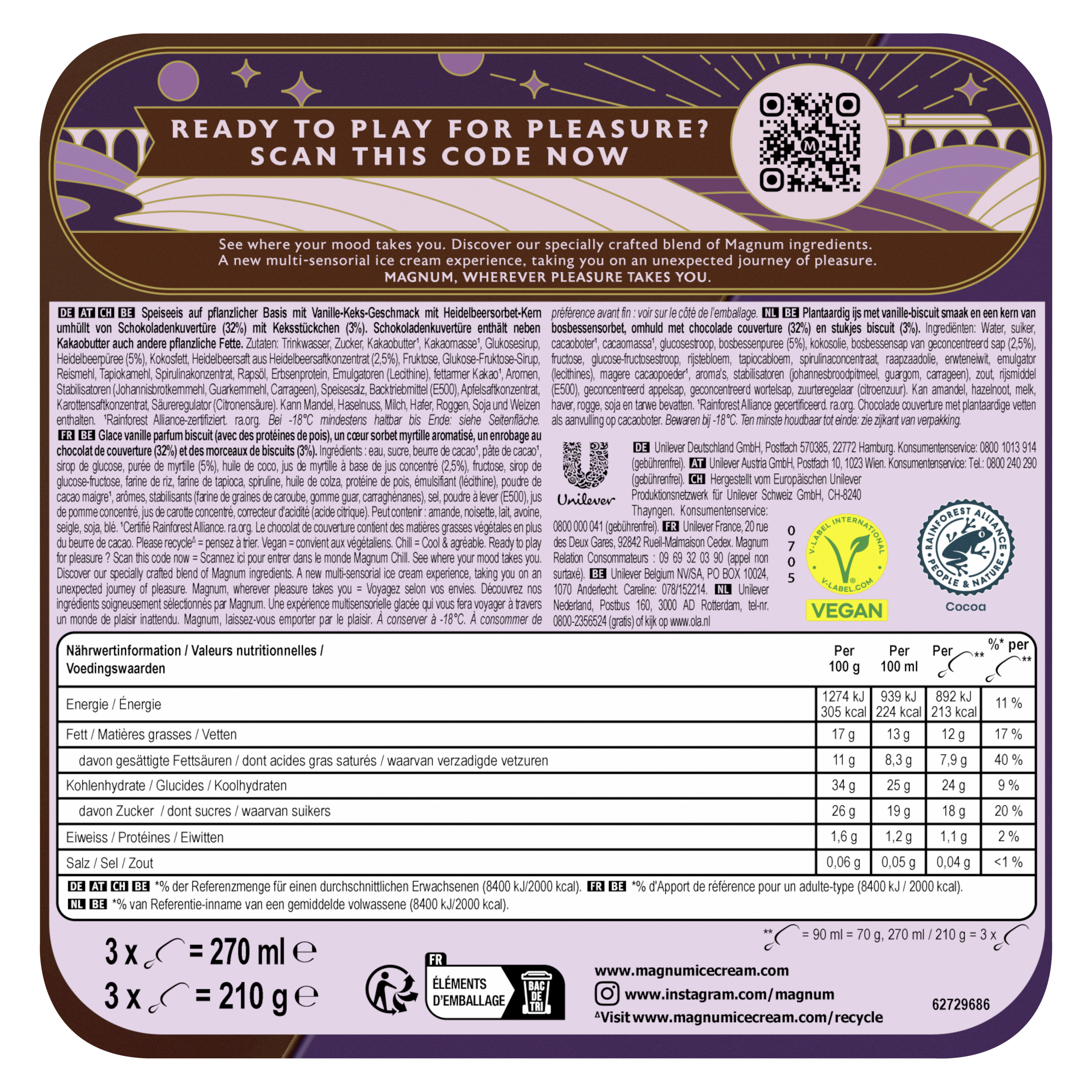 Magnum Bâtonnet Vegan Chill