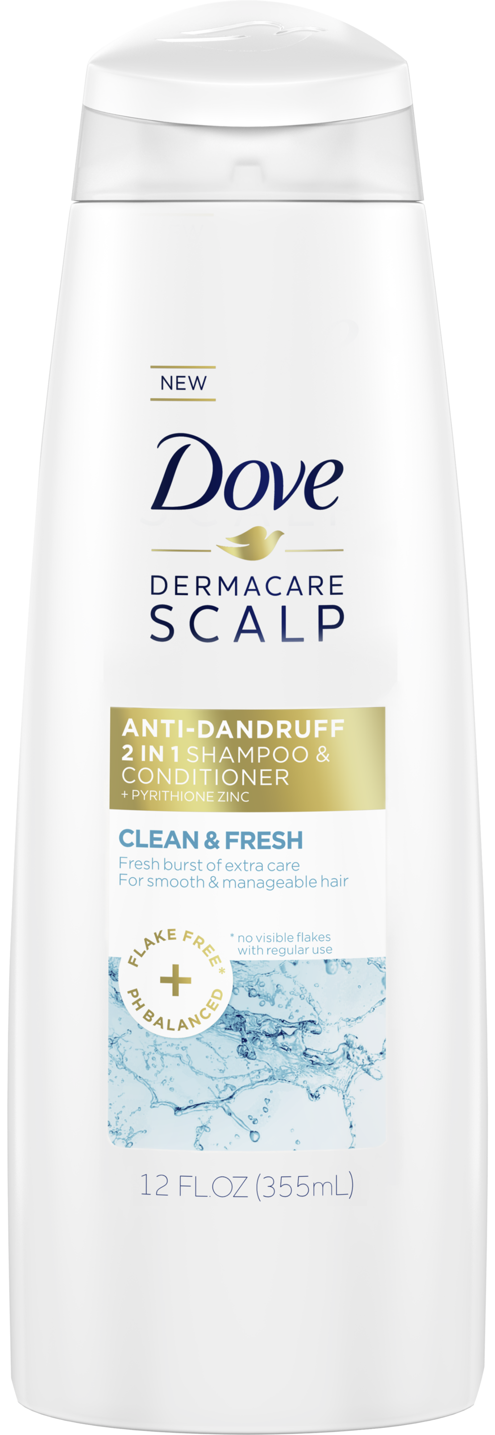 Dove Dermacare Scalp Clean & Fresh Anti-Dandruff 2 in 1 Shampoo & Conditioner 12 oz