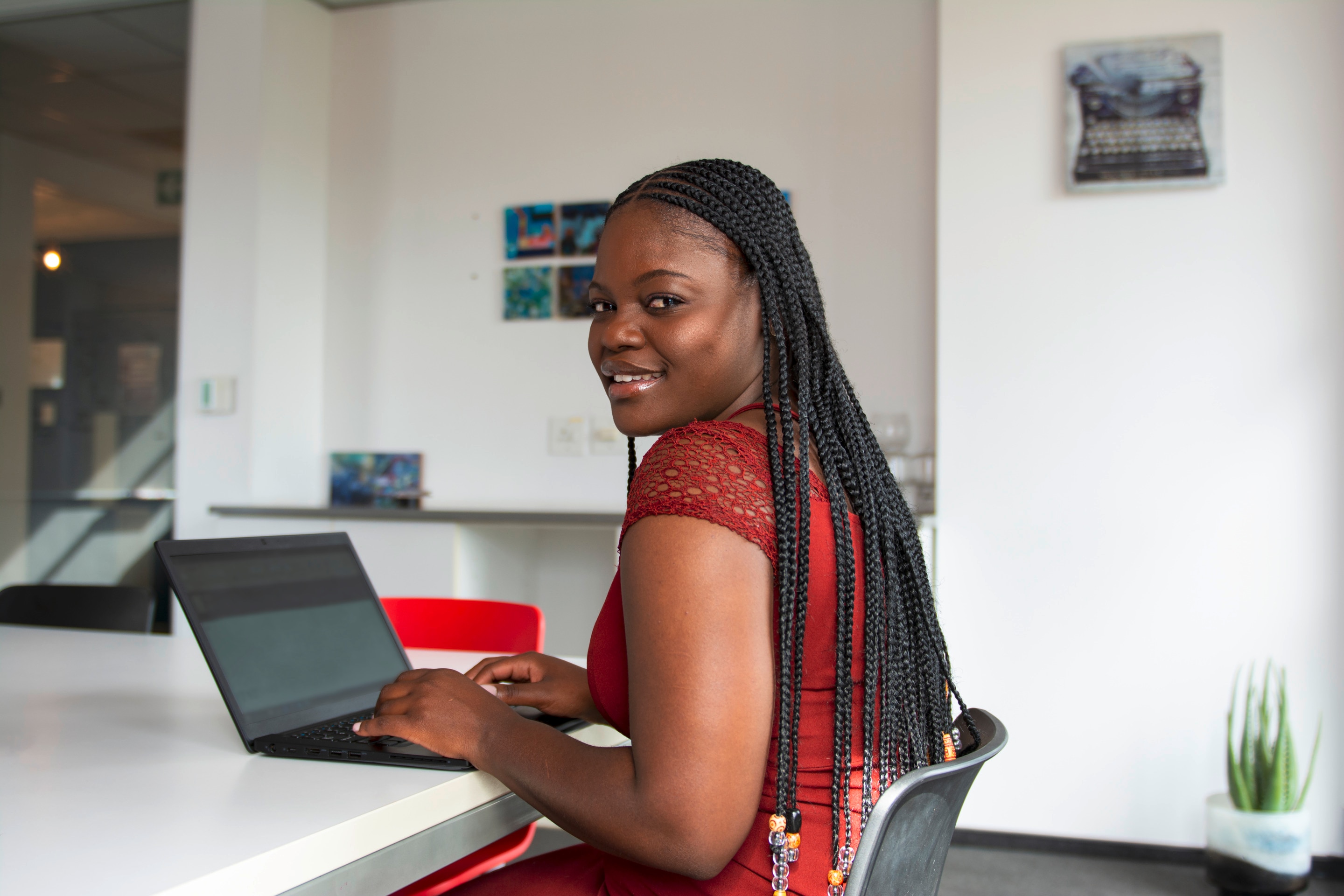 Women on computer