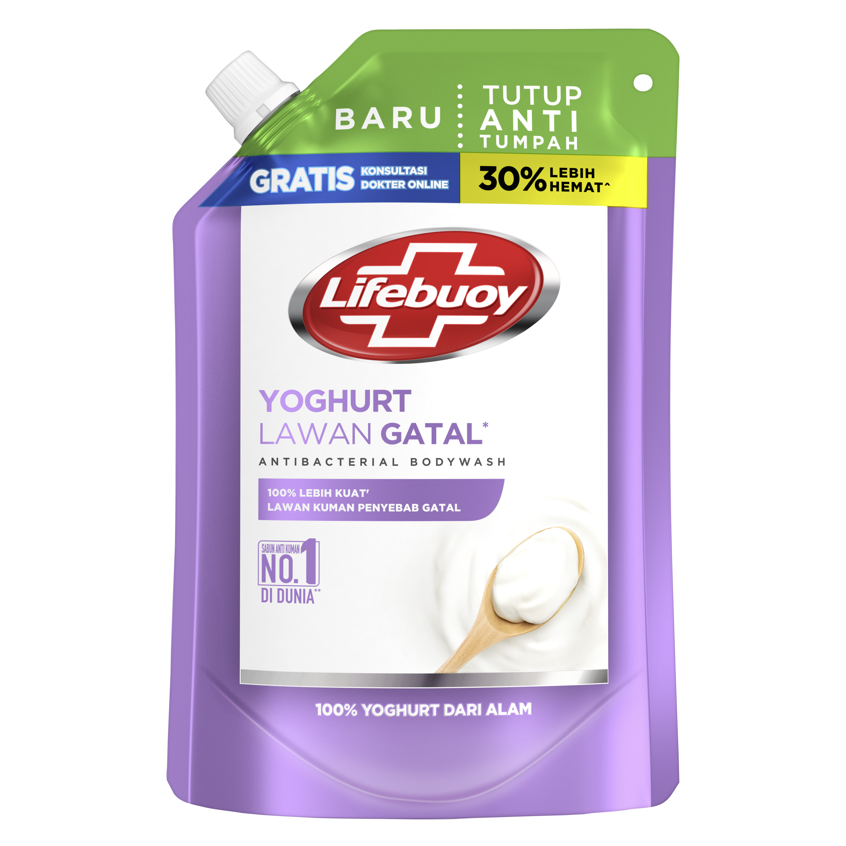 Lifebuoy Sabun Cair Anti Bakteri Yoghurt Care 400mL