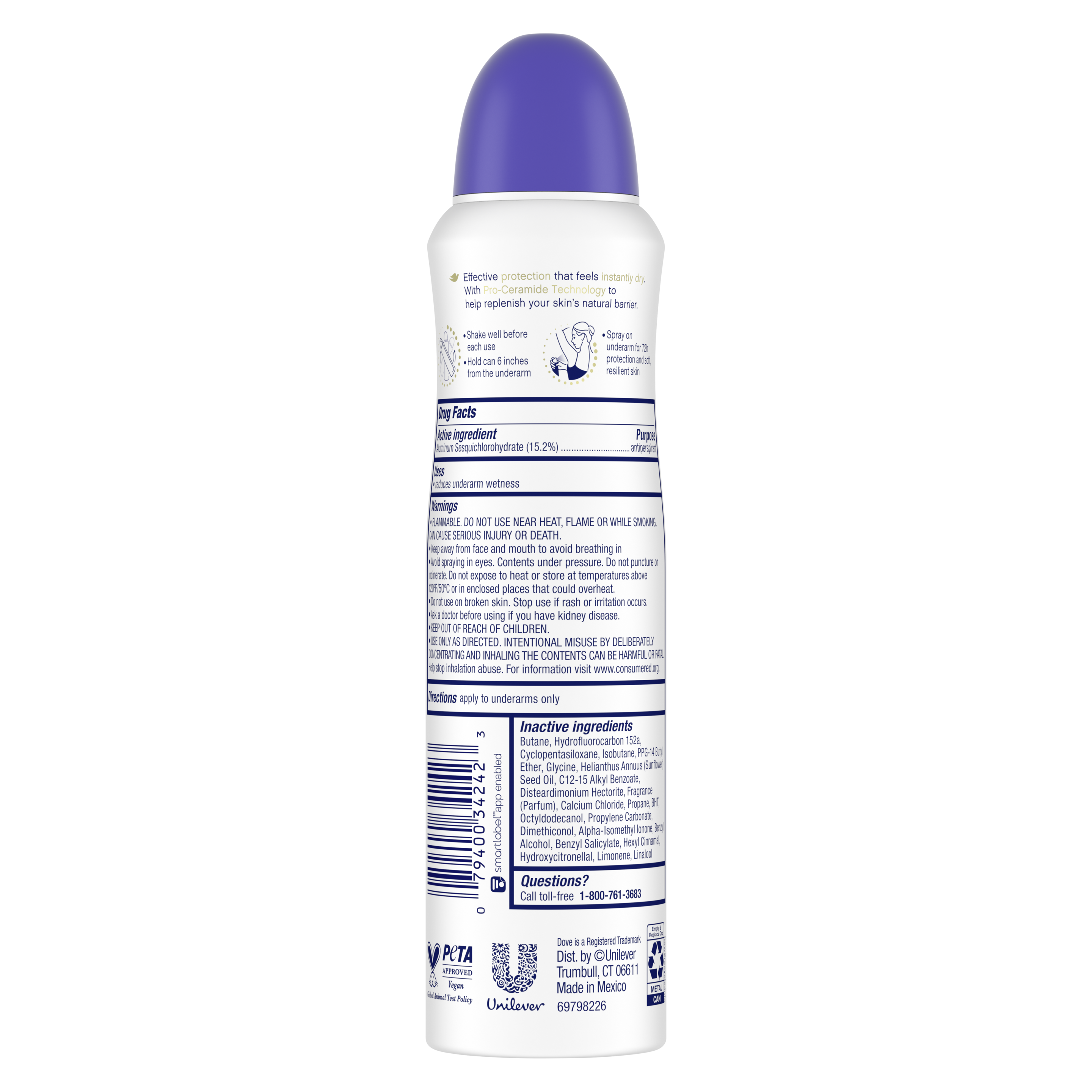 Advanced Care Nourished Beauty Antiperspirant Dry Spray