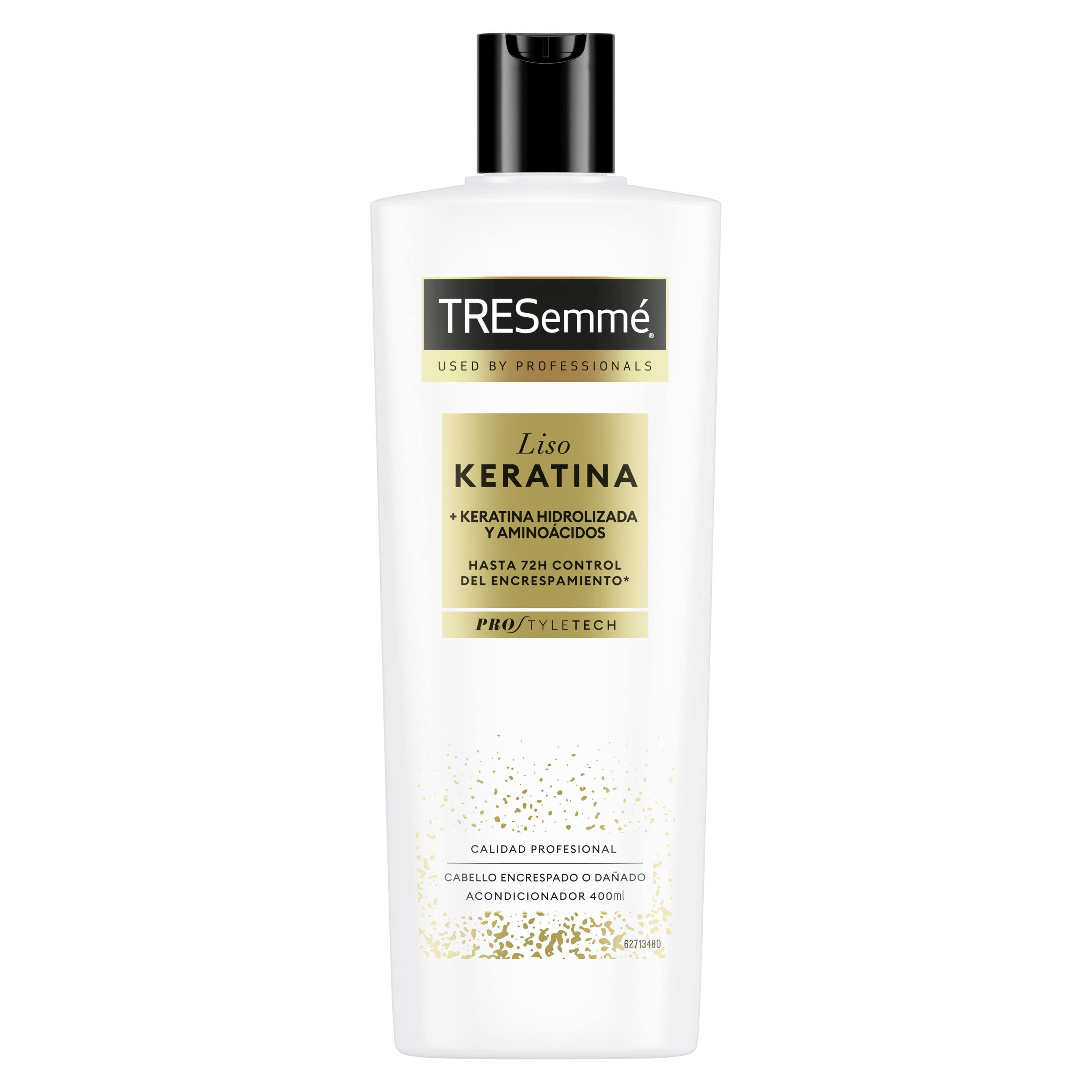 Imagen frontal del pack - un envase de 400 ml de Acondicionador TRESemmé Liso Keratina