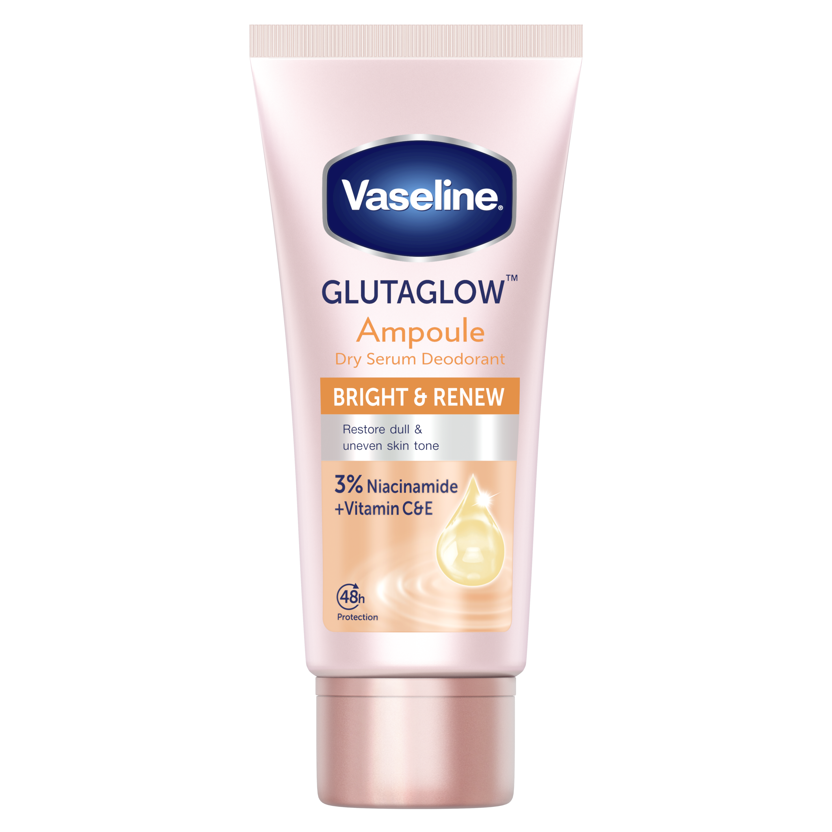 Vaseline Deodorant Dry Serum Bright & Renew 45ml FOP packshot