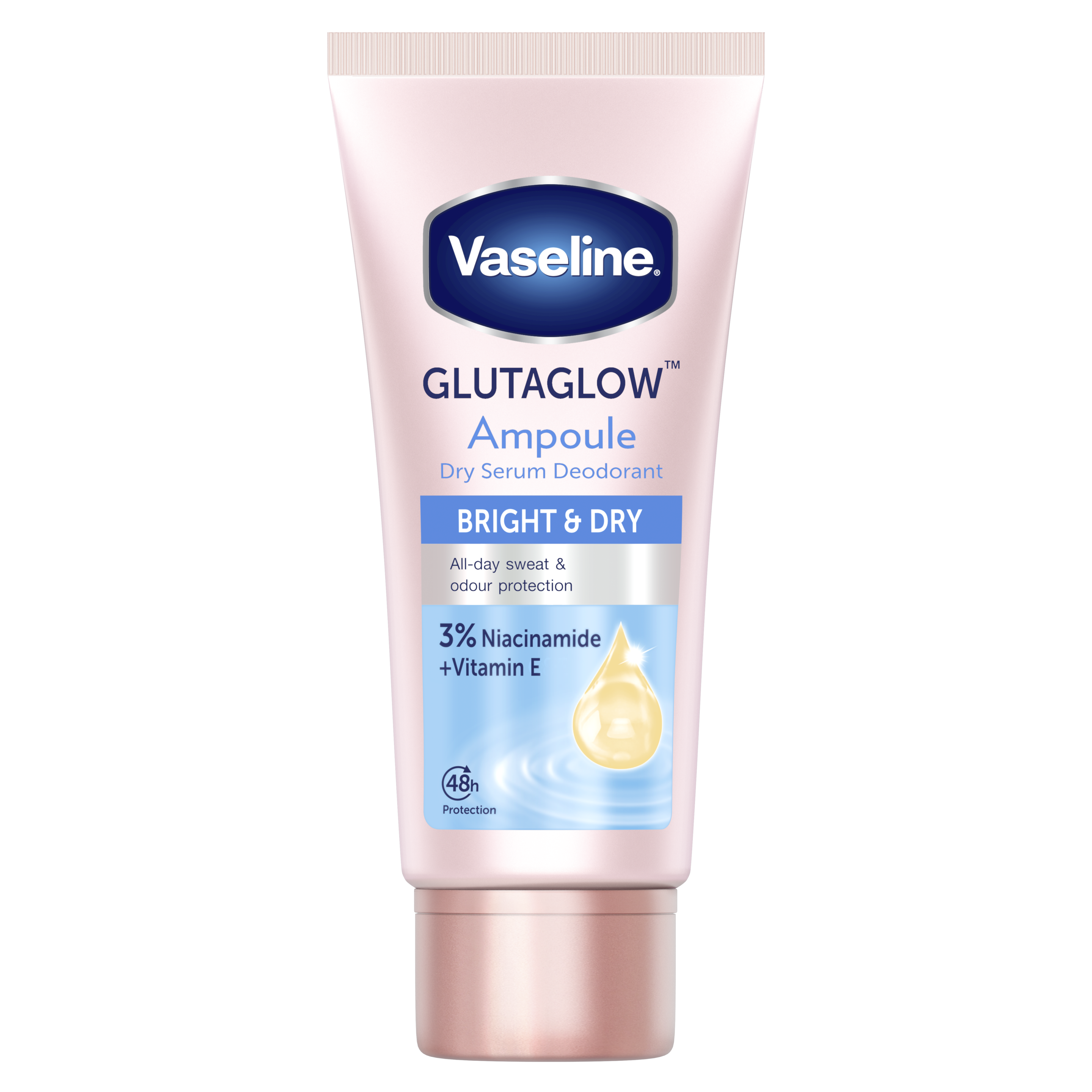 Vaseline Deodorant Dry Serum Bright & Dry 45ml FOP Pack packshot