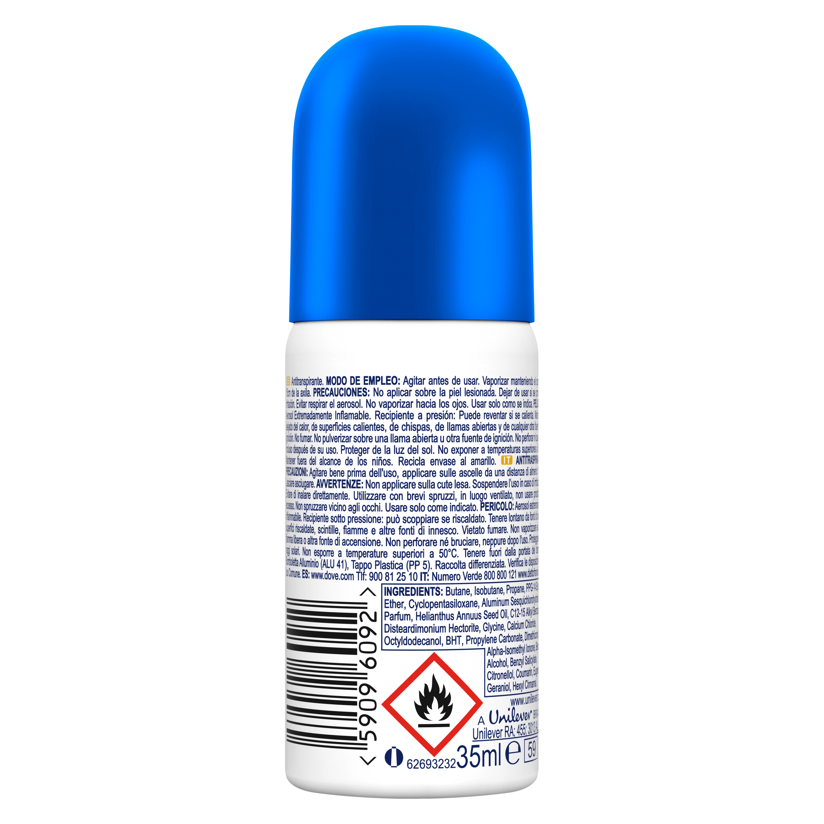 Dove Antitranspirante Aerosol Original