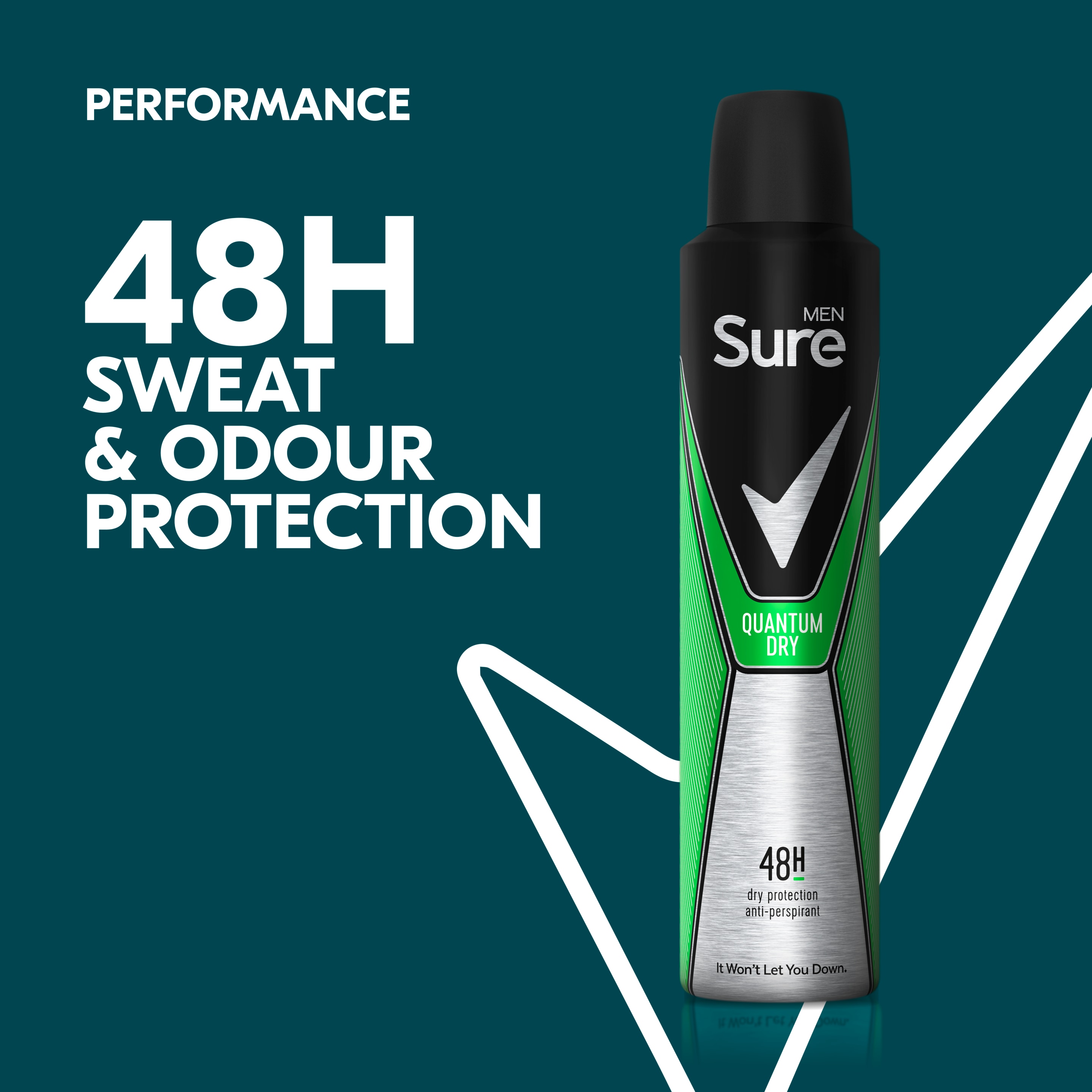 Sure Men 48hr Quantum Dry Antiperspirant Deodorant Spray 200ml