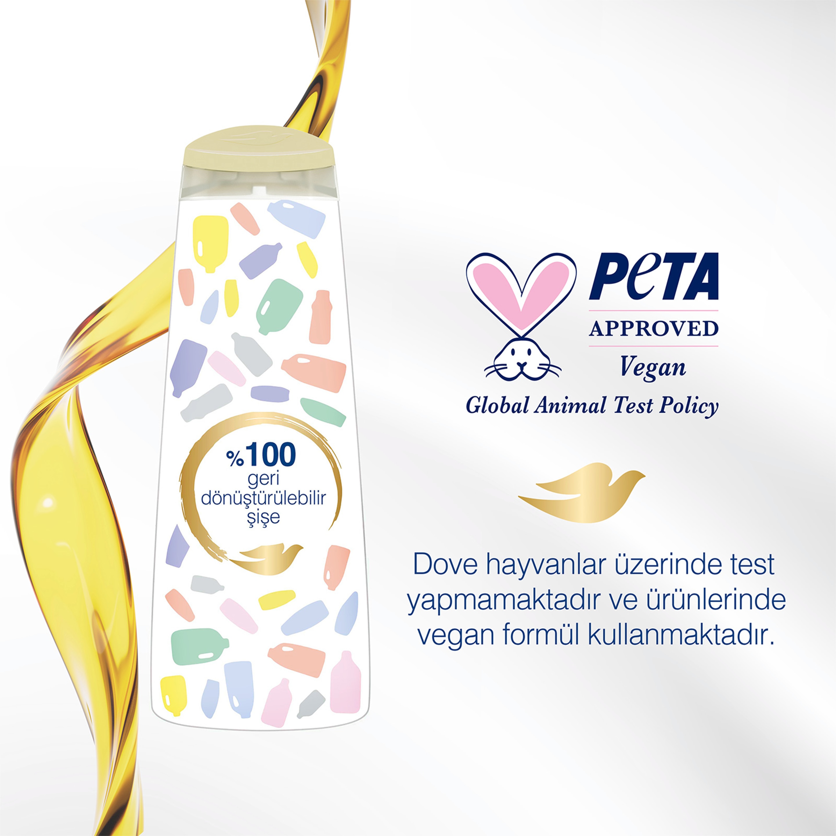 DOVE  Saç Bakım Şampuanı  Argan Yağı Onarıcı Bakım 400 ml