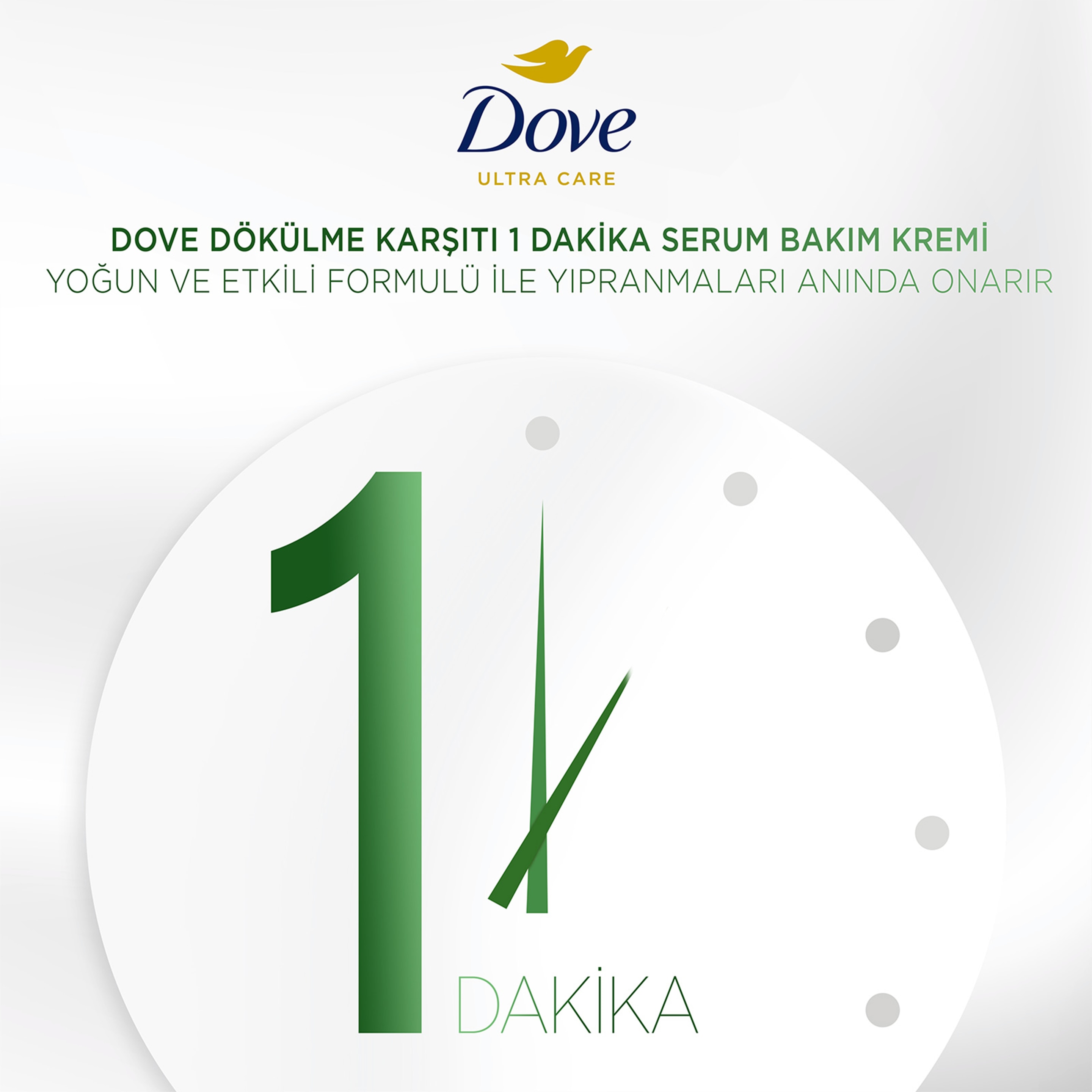 DOVE 1 Minute Serum Saç Bakım Kremi  Saç Dökülmelerine Karşı  170 ml