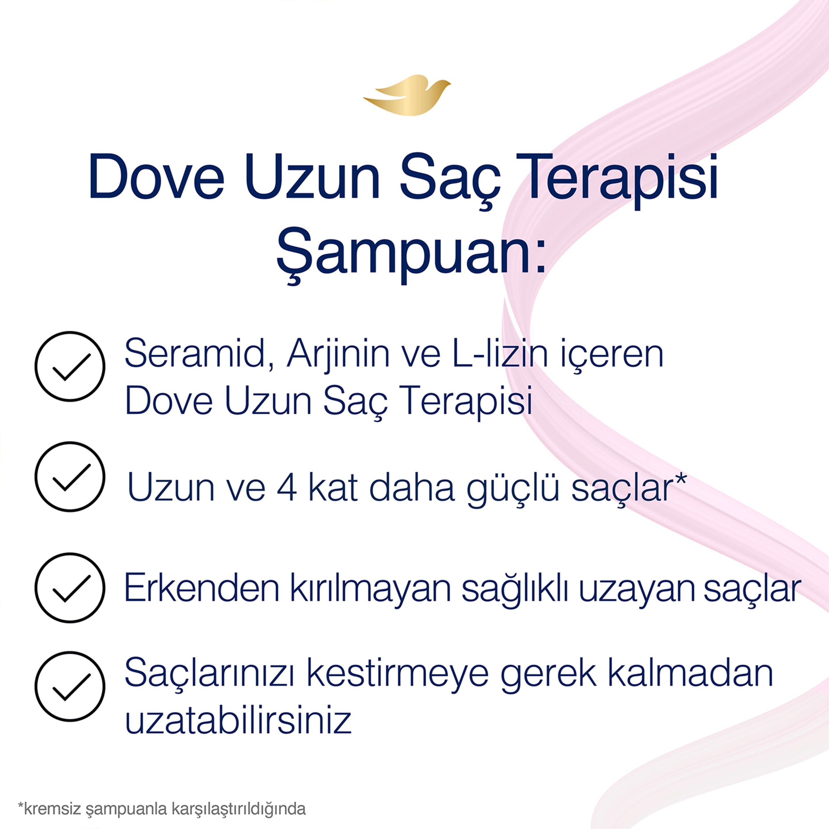 Dove  Saç Bakım Şampuanı  Uzun Saç Terapisi Uzun Yıpranmış Saçlar İçin 400 ml