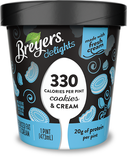 Cookies & Cream Breyers&nbsp;delights&nbsp;