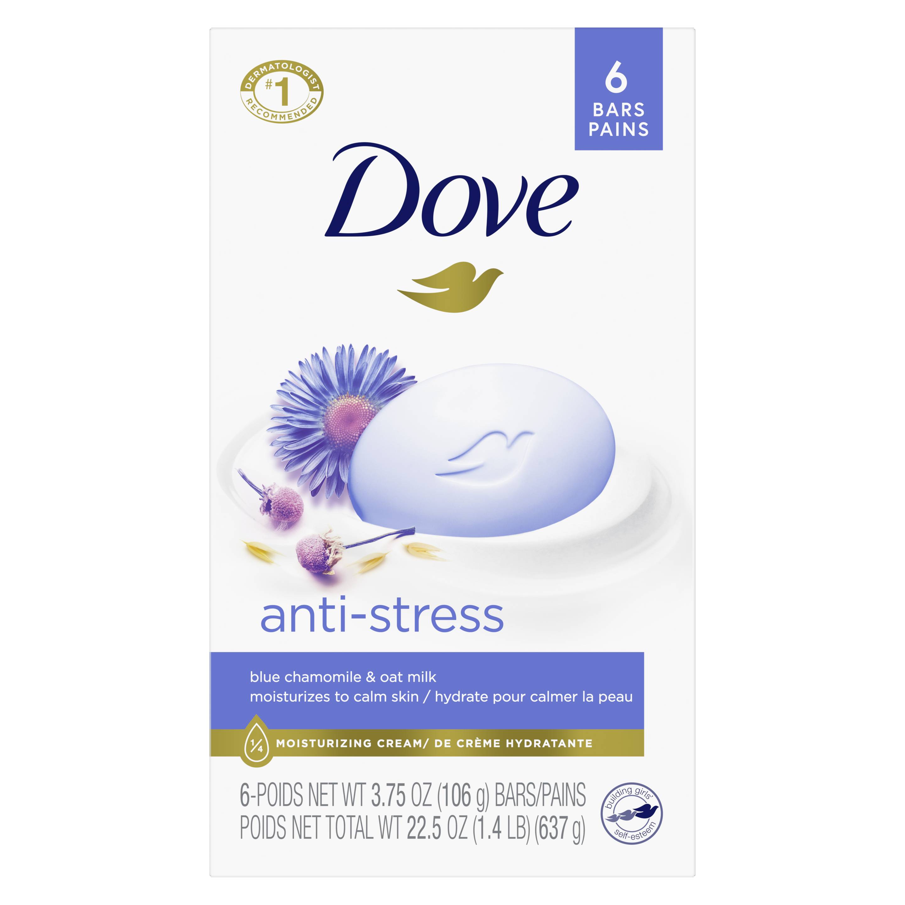 Dove Anti-Stress Beauty Bar 6 count