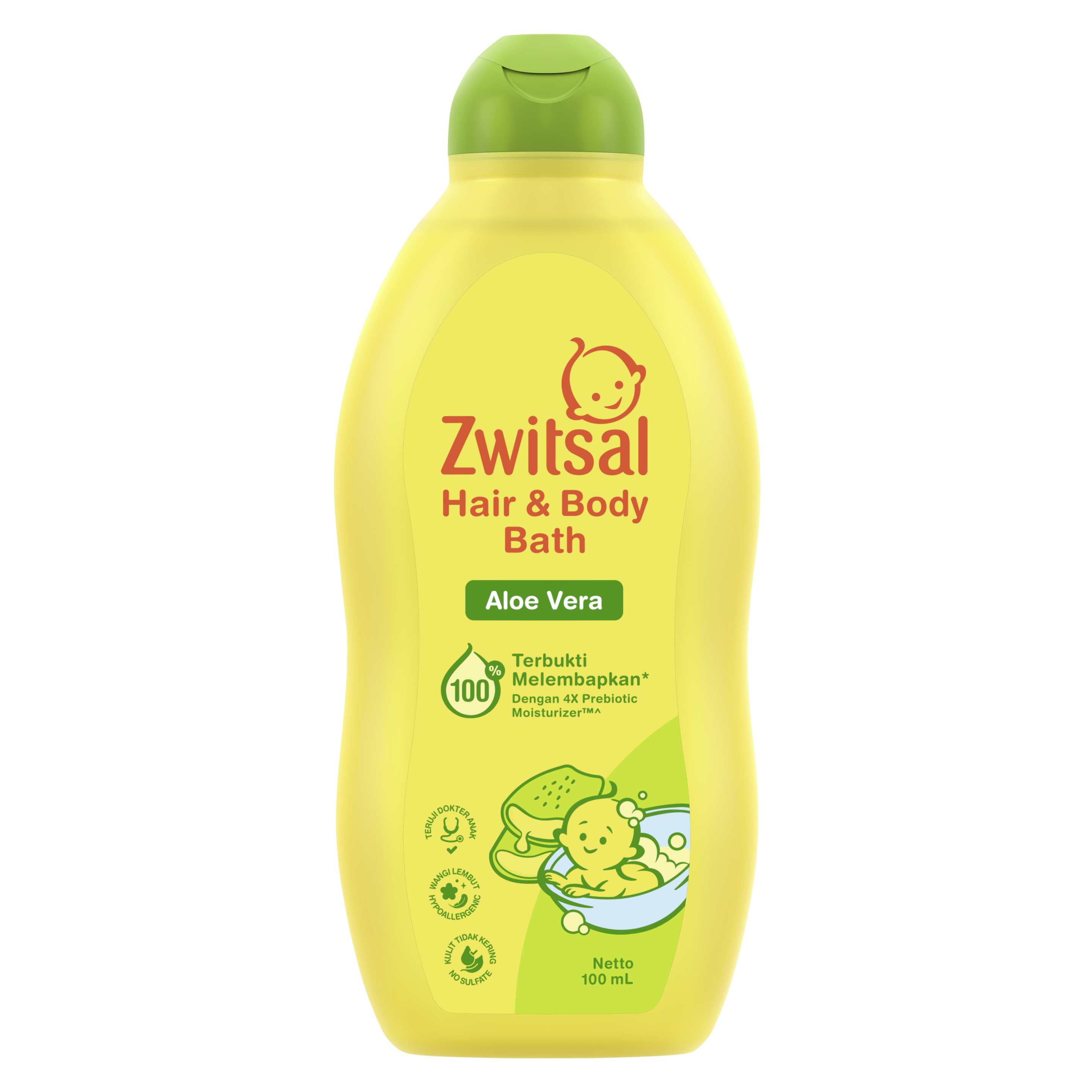 ZWITSAL Baby Bath Hair & Body 2in1 Natural Aloe Vera - Sabun Mandi Bayi ...